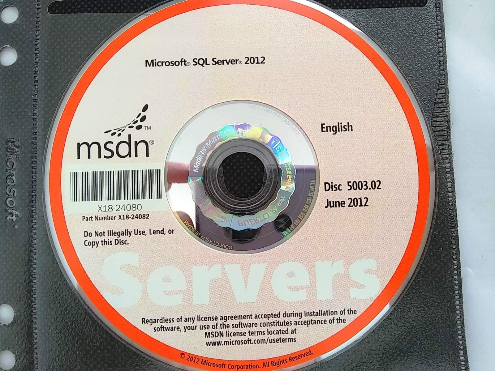 Microsoft SQL Server 2012 Business Intelligence / Enterprise / Standard License