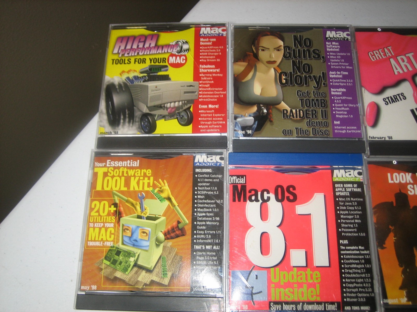 Lot of 15 Vintage MacAddict CD-ROM the Disc 1996, 97, 98, 99, 01, 02, 06