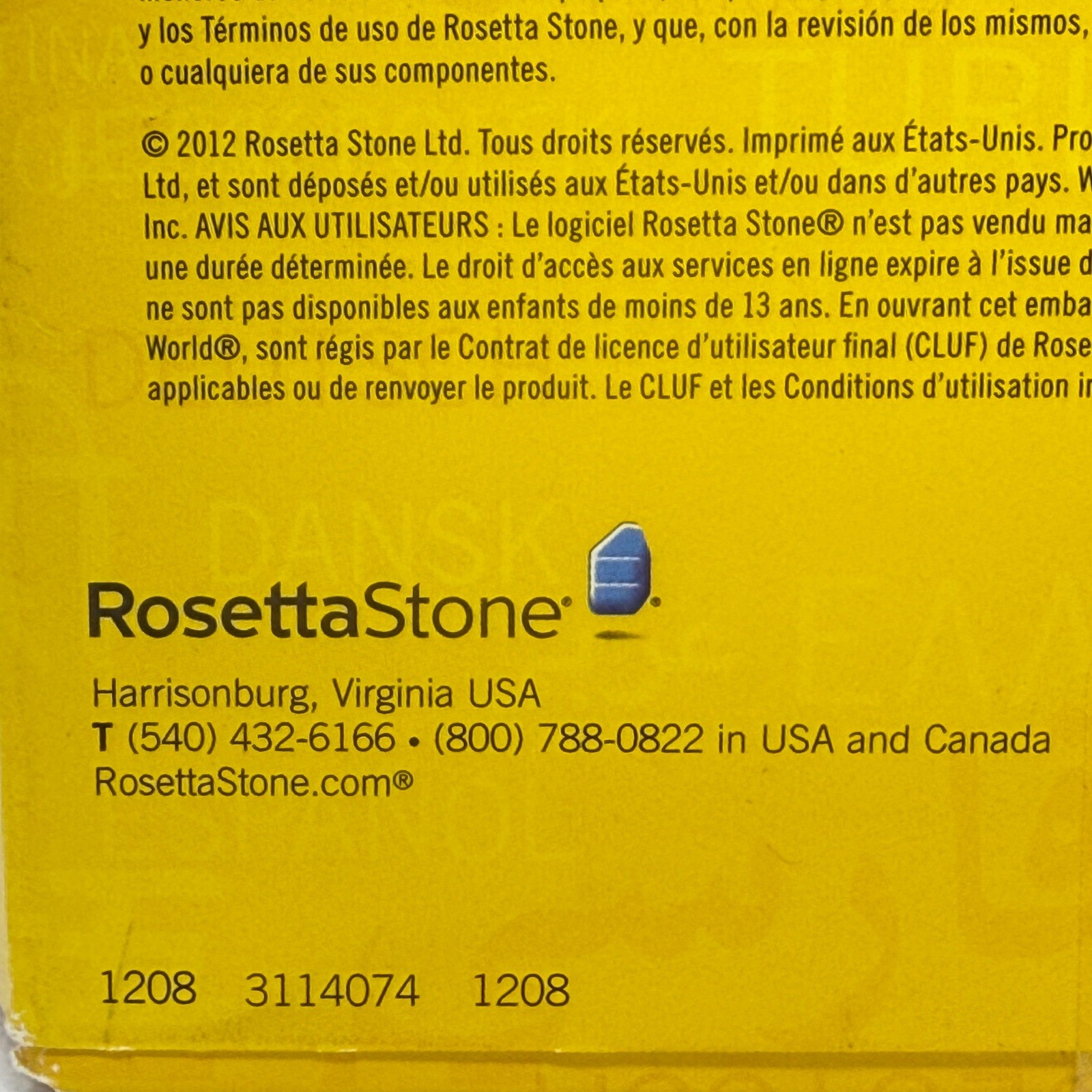 Rosetta Stone French Totale Ver 4 Levels 1 2 3 & 4 Set Windows Mac SEALED