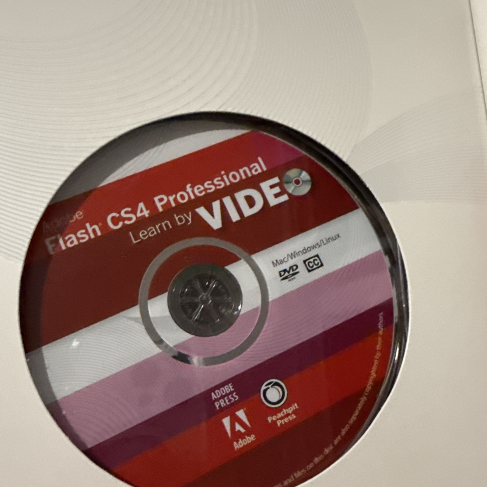Adobe Flash CS4 Professional Learn By Video Plus Guidebook 2010 Digital Training
