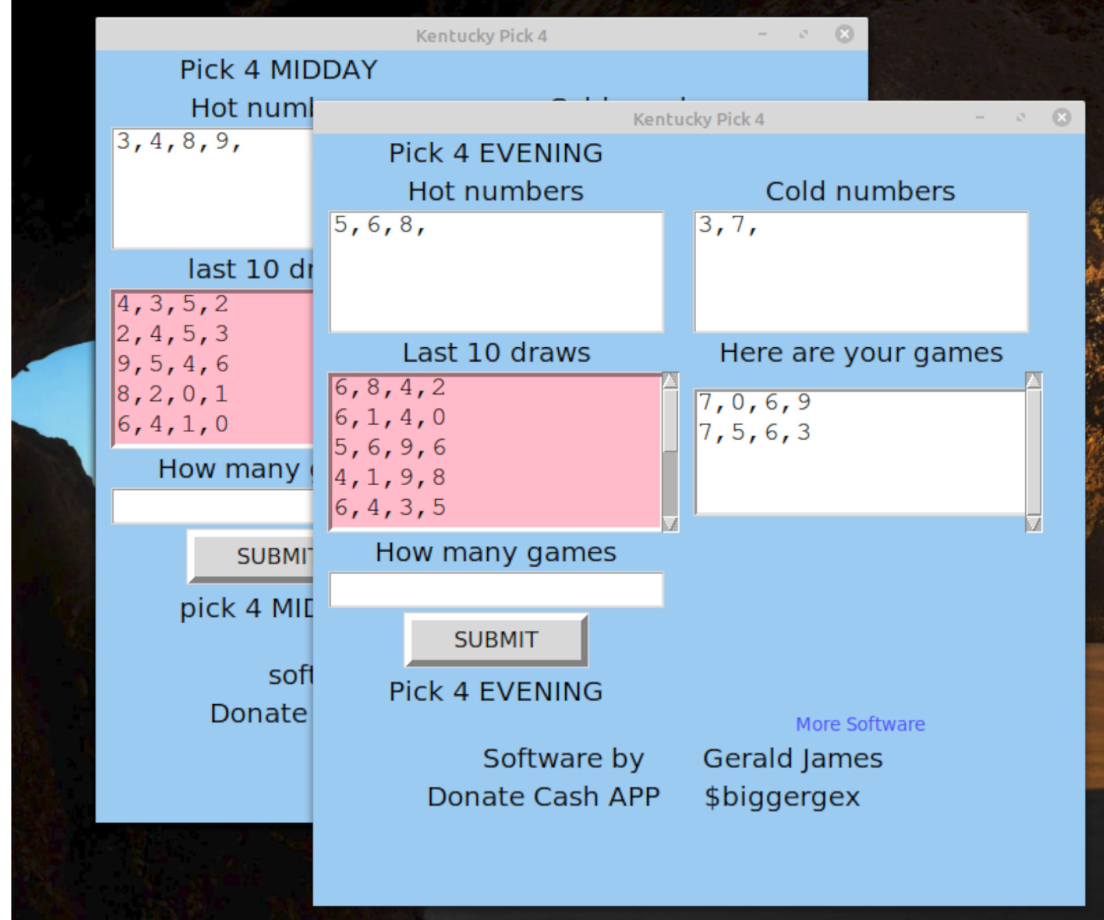 Kentucky Pick 3 & 4 Lottery Numbers software DVD for Windows 7 & 8 & 10