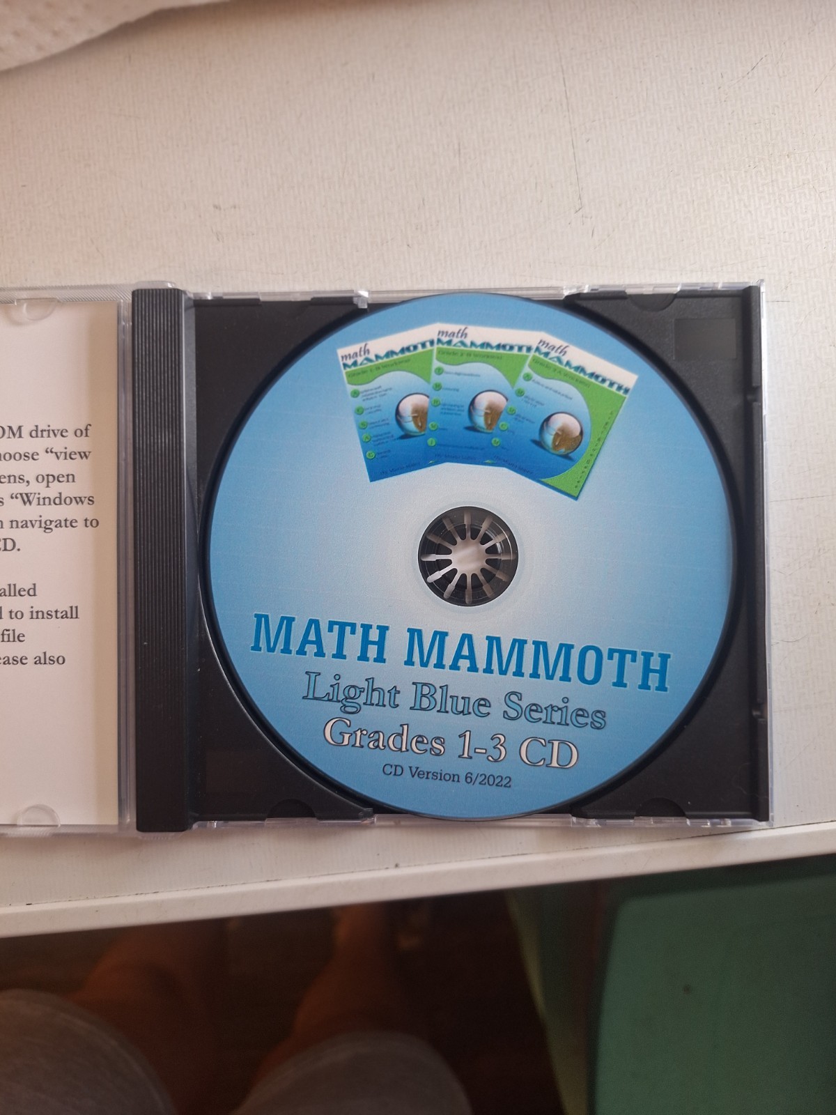 Math Mammoth Light Blue Series Math Grades 1-3 Education CD Version 6/2022