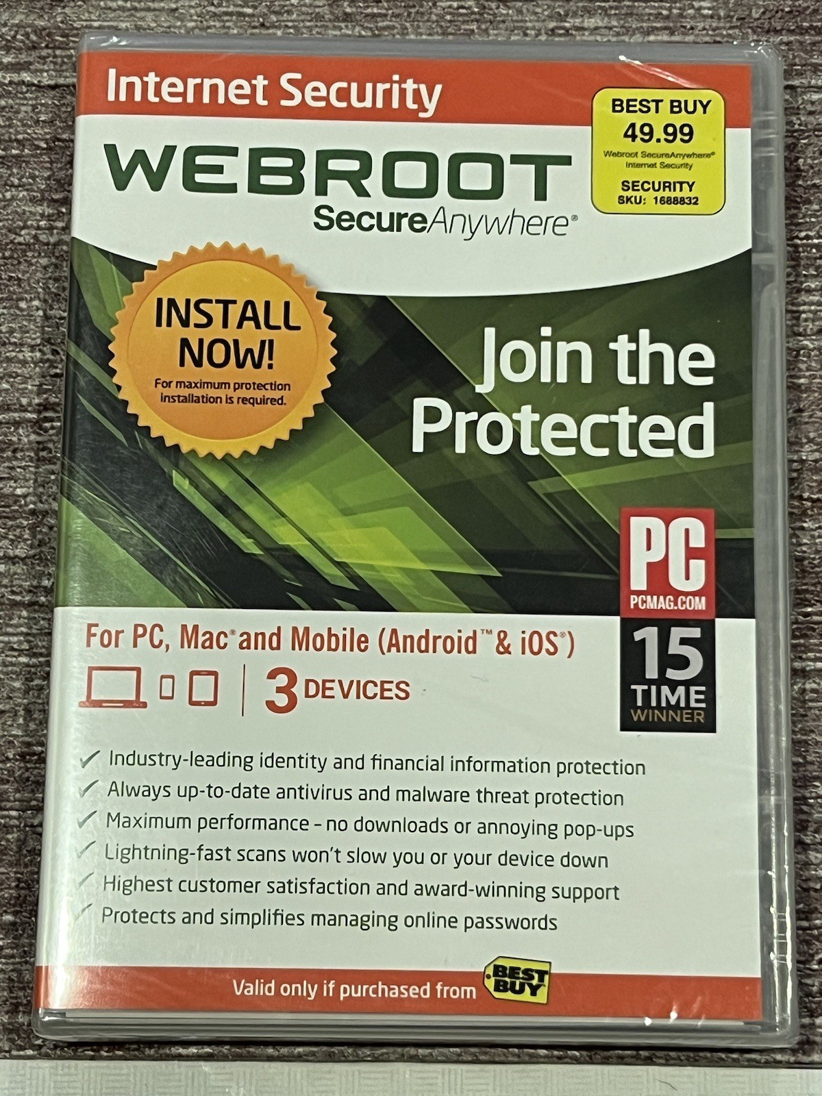 Webroot SecureAnywhere Internet Security Program Full Version for PC & Mac – New