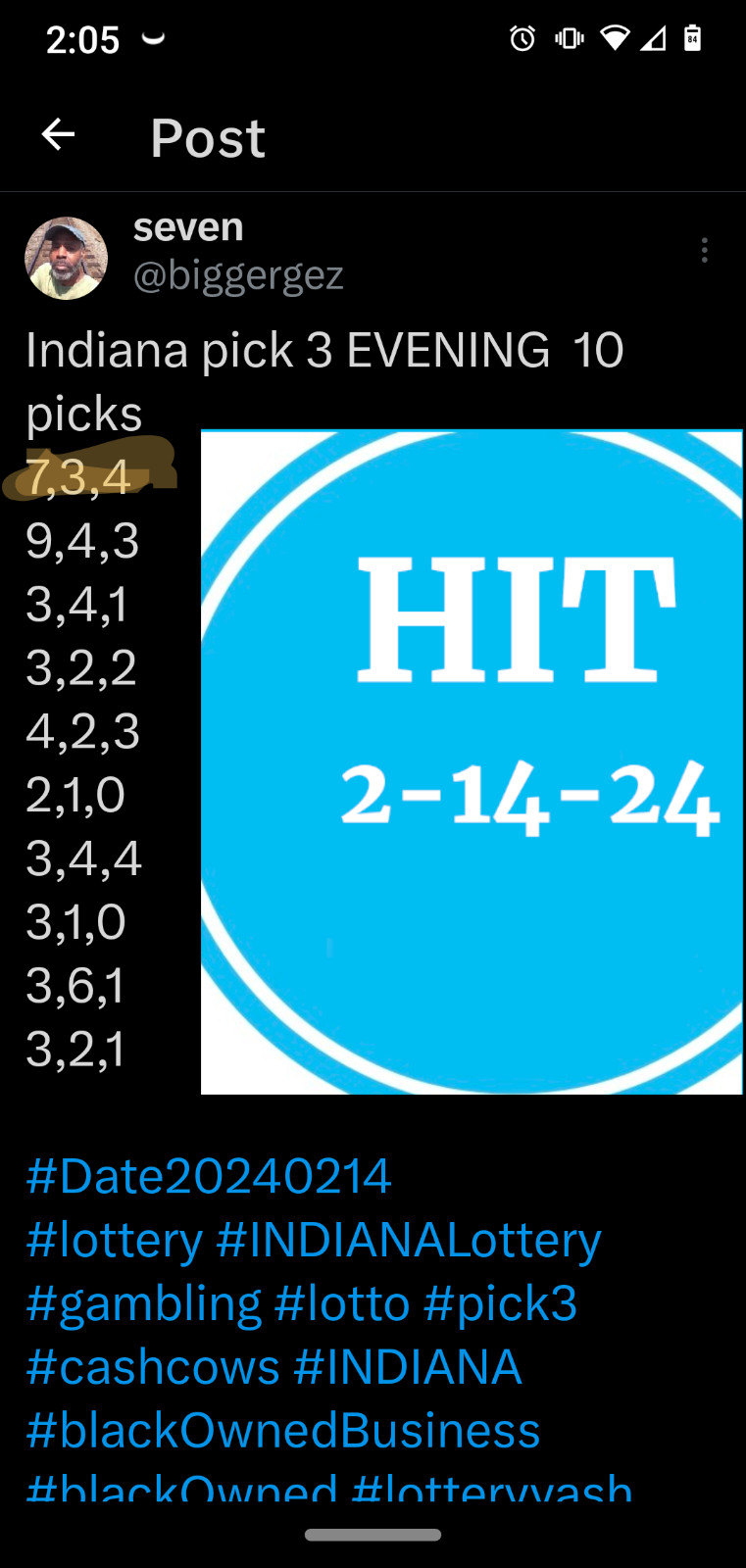 Indiana Pick 3 & 4 Lottery Numbers software DVD for Windows 7 & 8 & 10