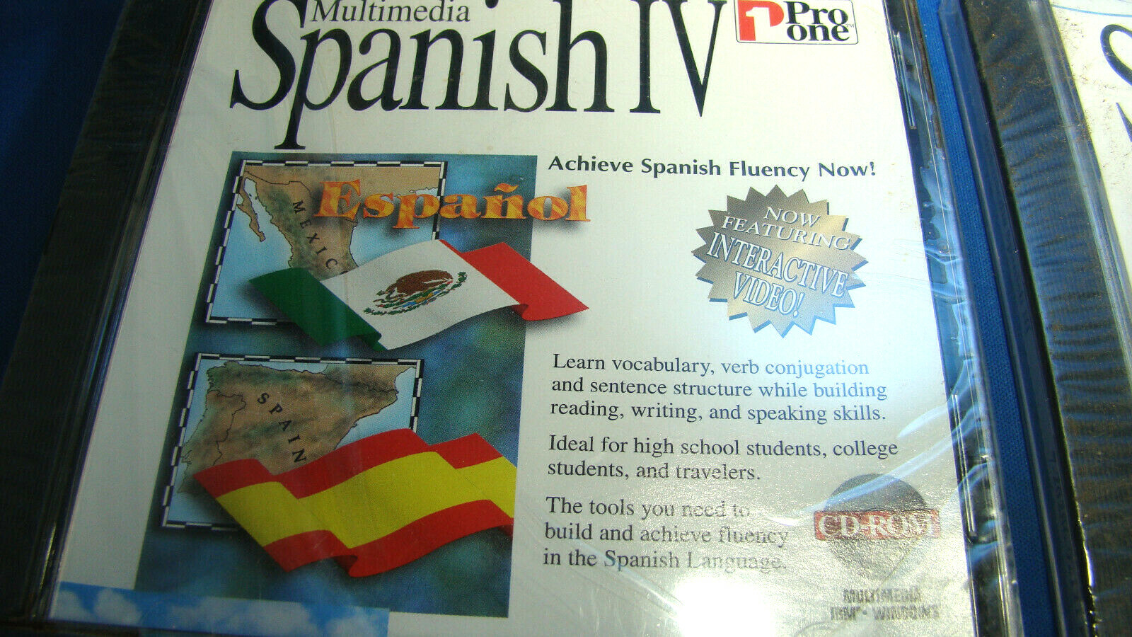 Pro One Spanish I, II, III, IV CD 1996 Multimedia Lot of 4 @G