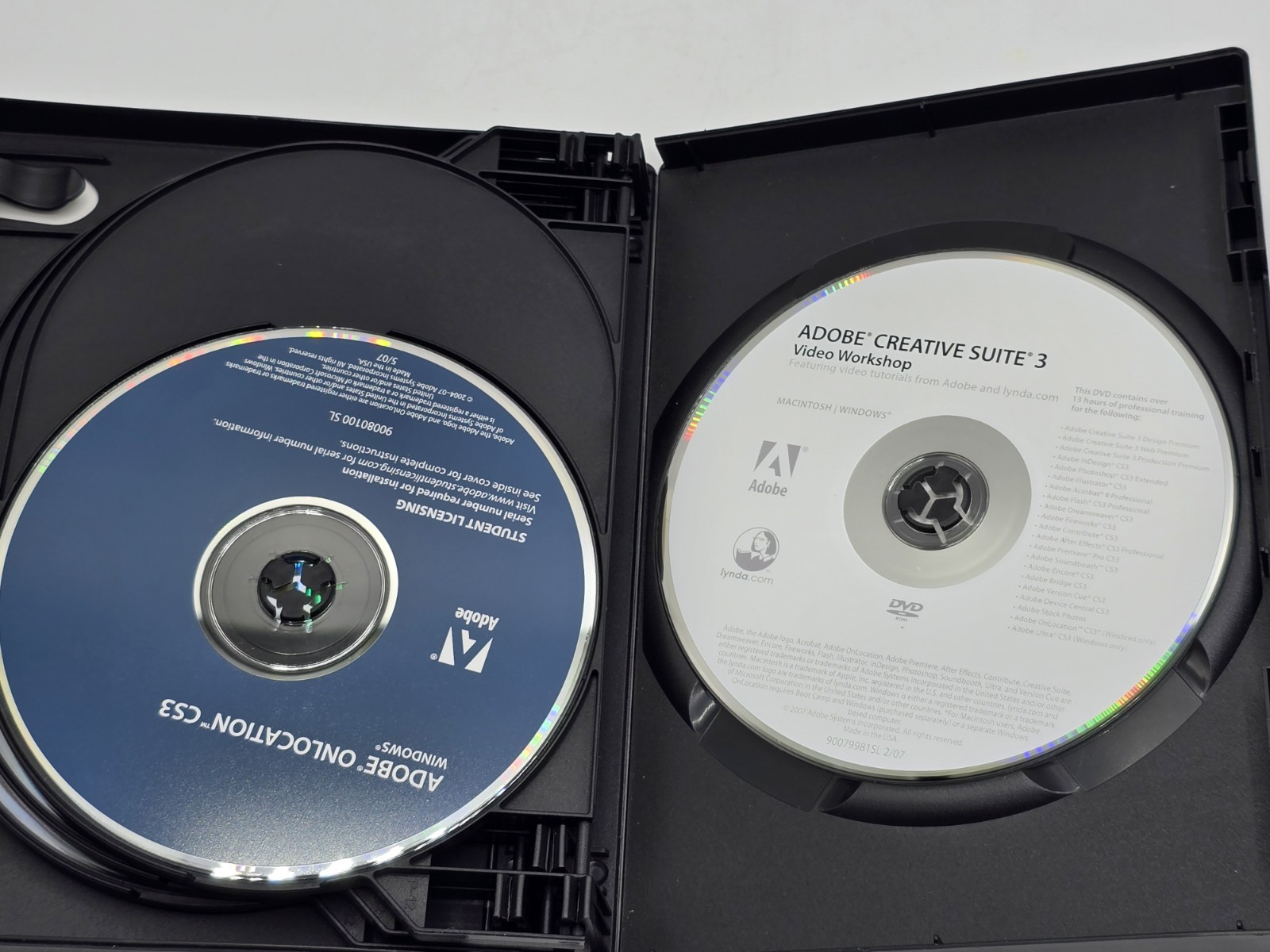 Adobe Creative Suite 3 Master Collection Mac Macintosh Windows Onlocation Cs3