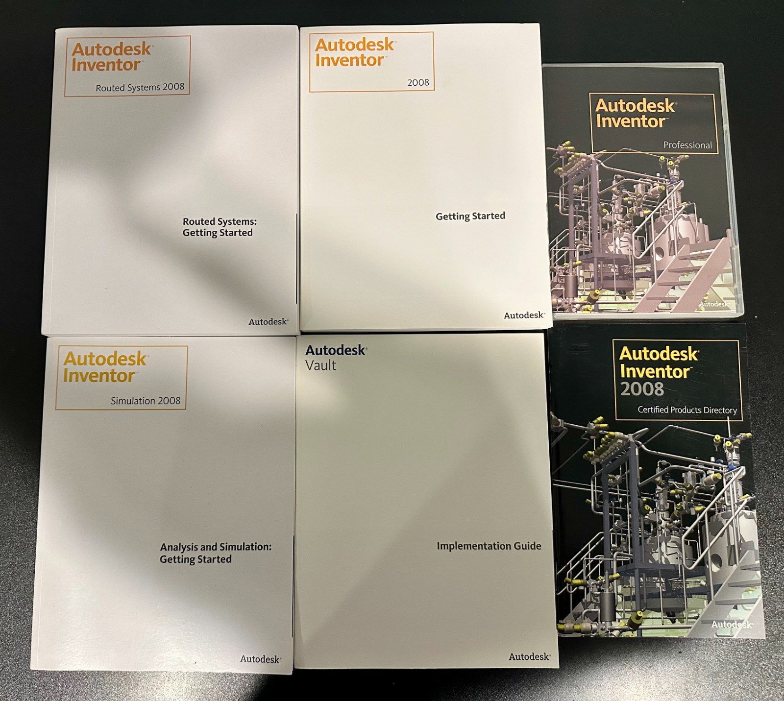 Autodesk Inventor Professional 2008 DVD, Routed Systems, Simulation, Vault, etc