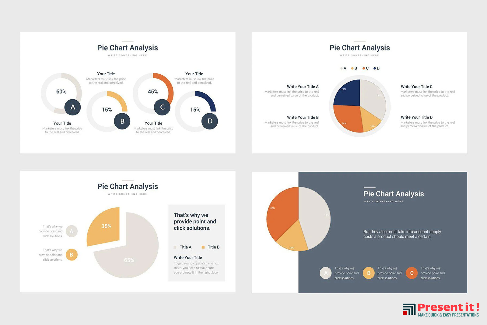 Pie Charts Infographic Templates