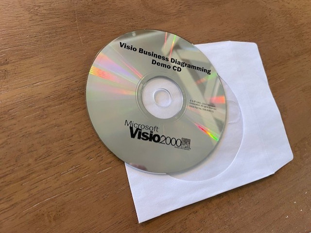 Microsoft Visio 2000 Visio Business Diagramming Demo CD Rare