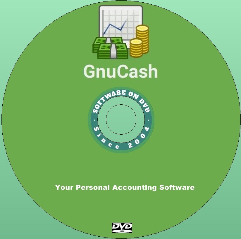 Latest New Release GNUCash Finance Manager Software App for Windows on DVD