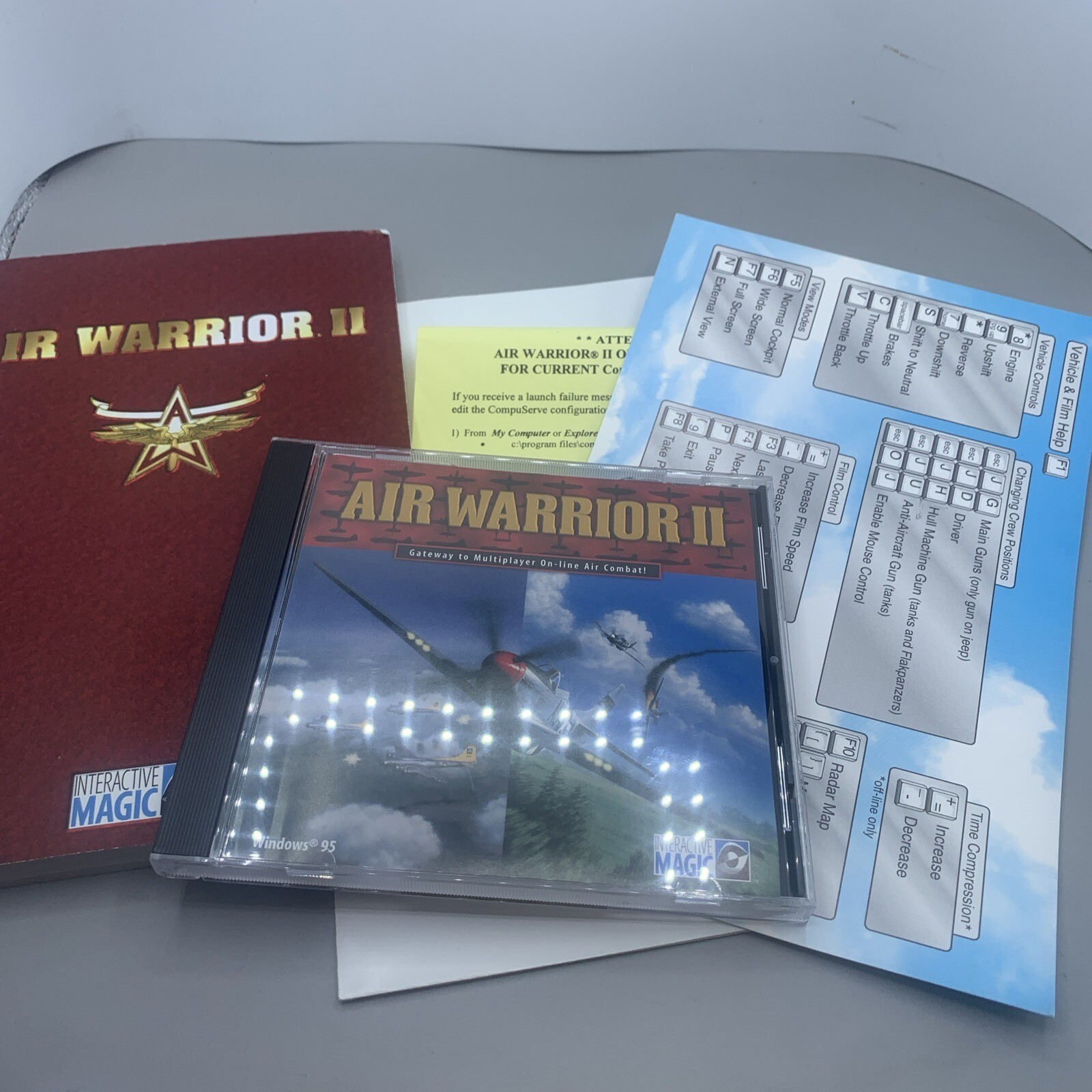 Air Warrior 2 Big Box PC Game Flight Simulator Air Combat CD-ROM Kesmai