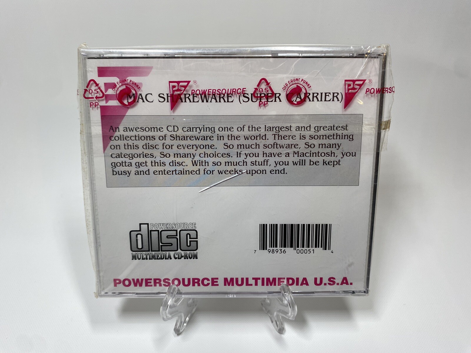 Apple Mac Shareware Powersource Disc Multimedia CD-ROM Super Carrier NEW Sealed