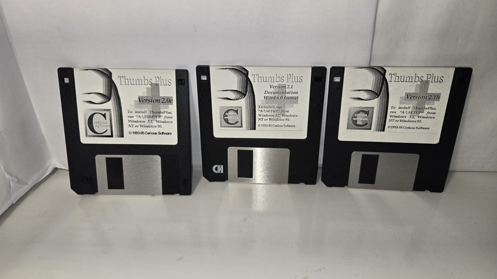 Microsoft Thumbs + Norton Cheyenne Parsons Western Digital hard 3.5″ Floppy Disk