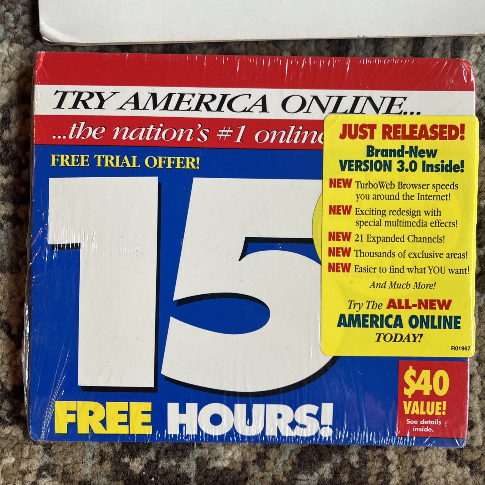 Vintage America Online AOL Internet Software CD Lot Of 16 Brand New Sealed NOS
