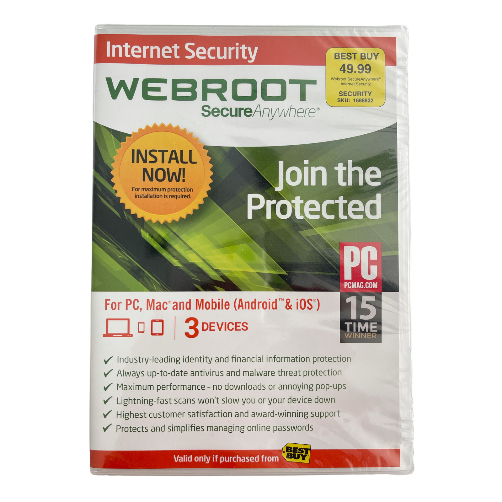 Webroot SecureAnywhere Internet Security – Join The Protected for Windows & Mac