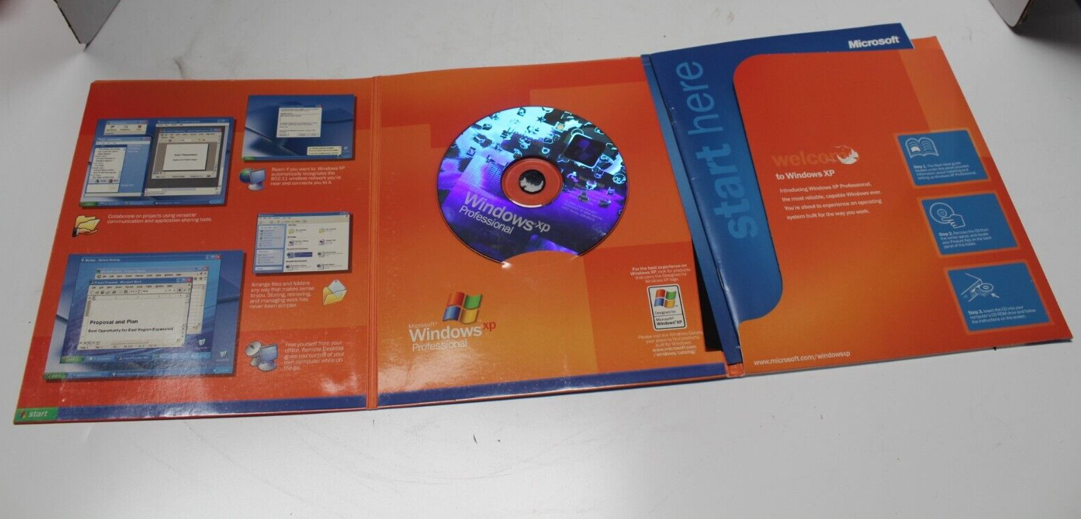 Lot MS Windows XP Pro Upgrade 2002 w/Key: Pack 1 (x1) Pack 2 (x2) Upgrade (x8)