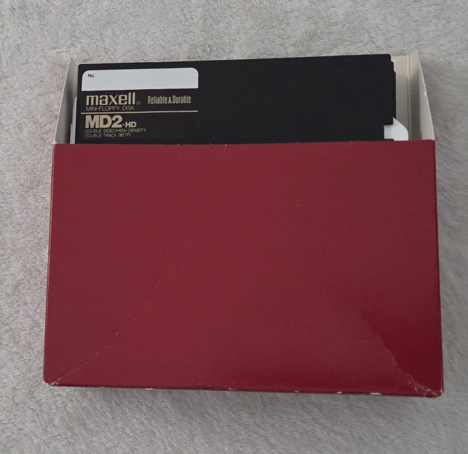 Lot of 9 Vintage 5-1/4 Inch Floppy Disks Double Sided High Density Maxell