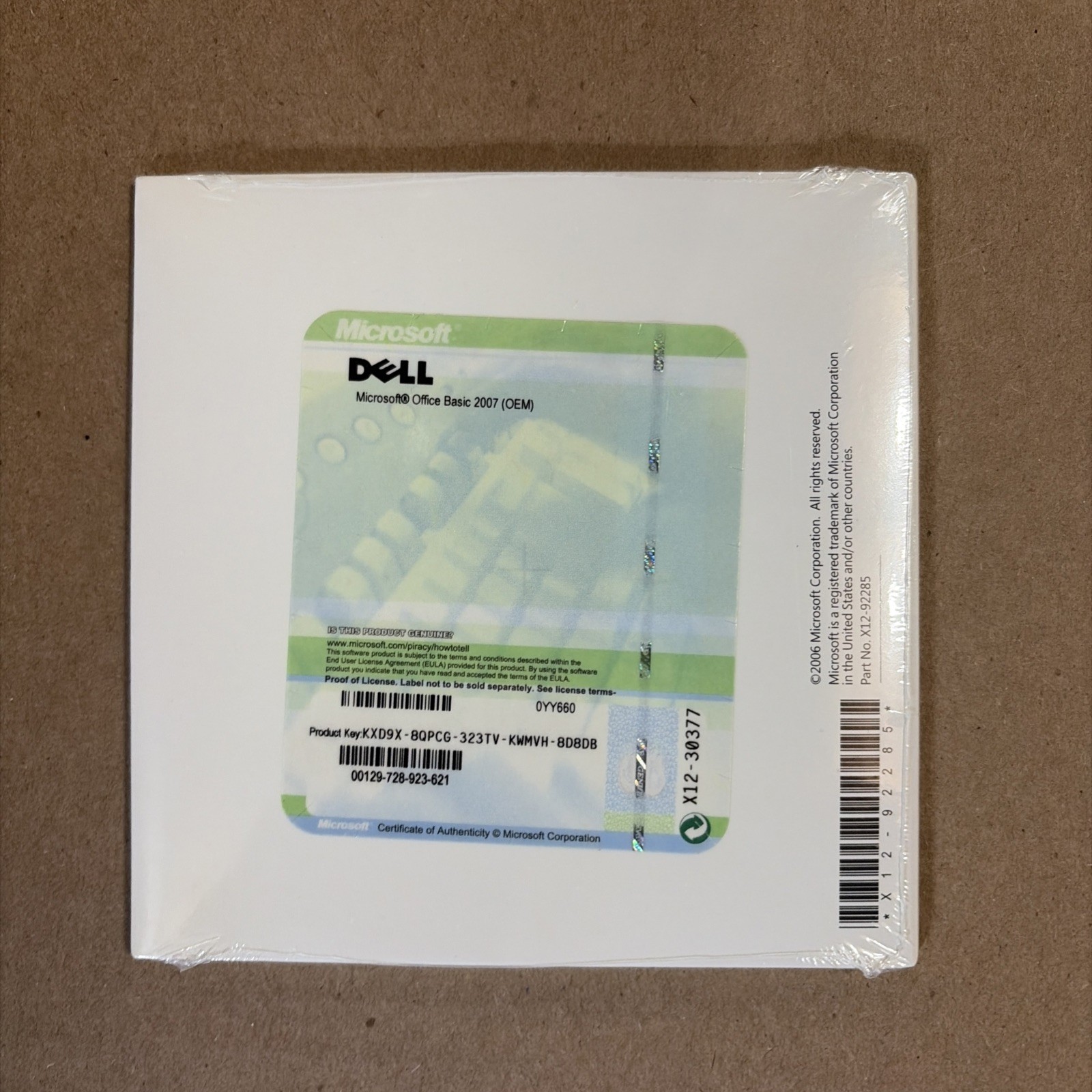 Microsoft Office Basic Edition 2007 BRAND NEW SEALED