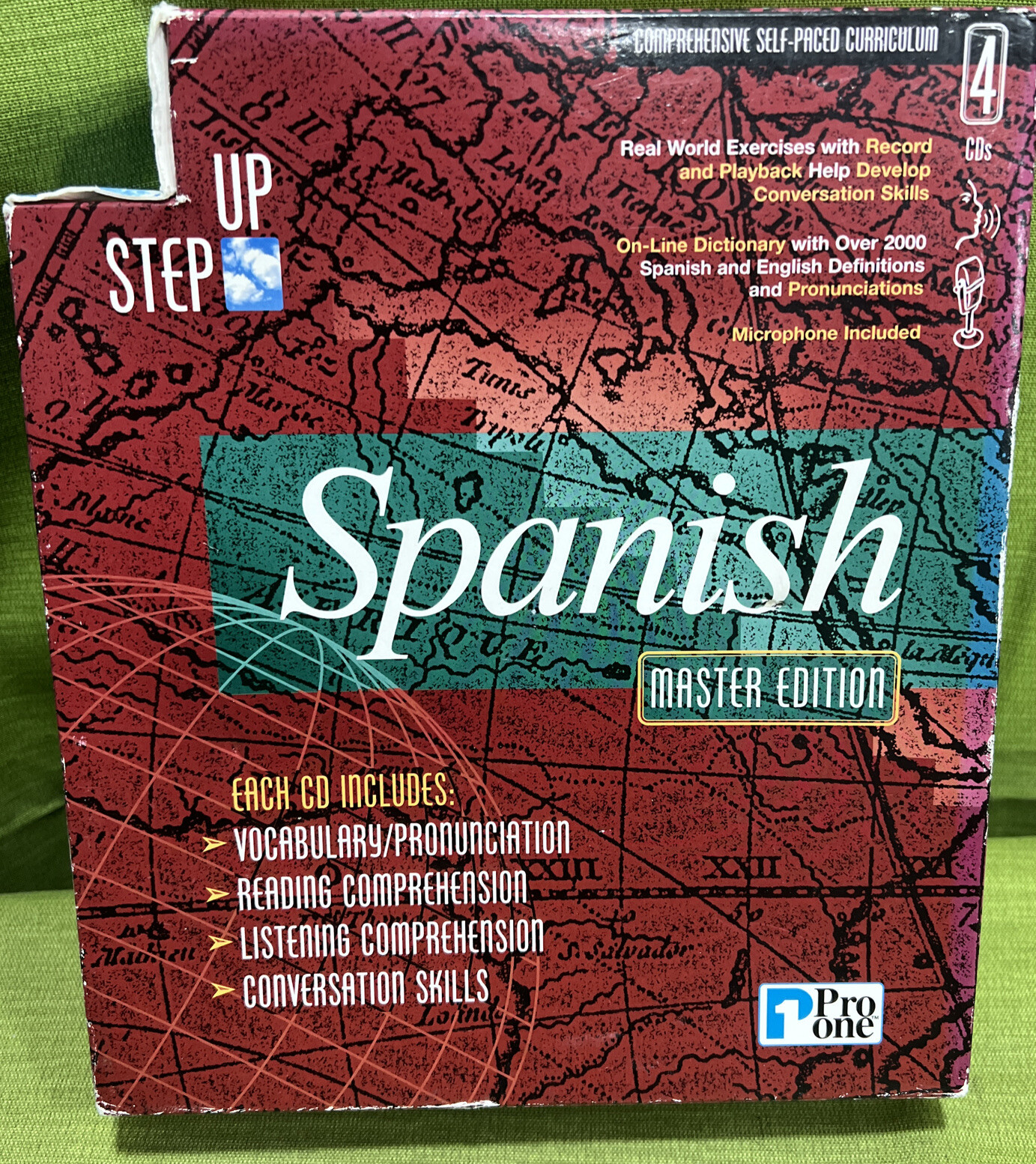 NEW/Sealed Pro One SPANISH Master Ed. 4CD ROM BOX SET w/Microphone
