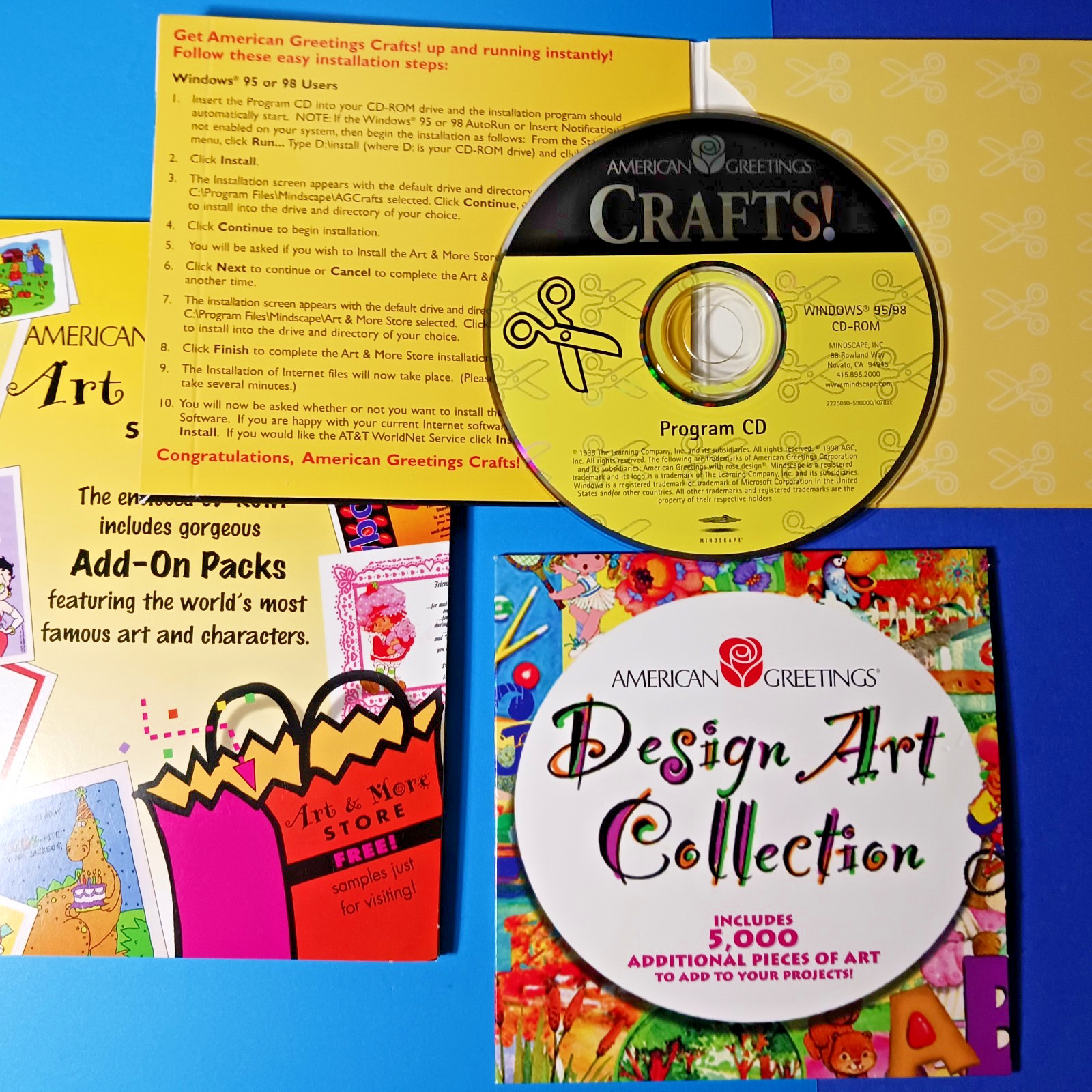 American Greetings Art & More Store/Crafts/Design Art Collection PC CD Rom