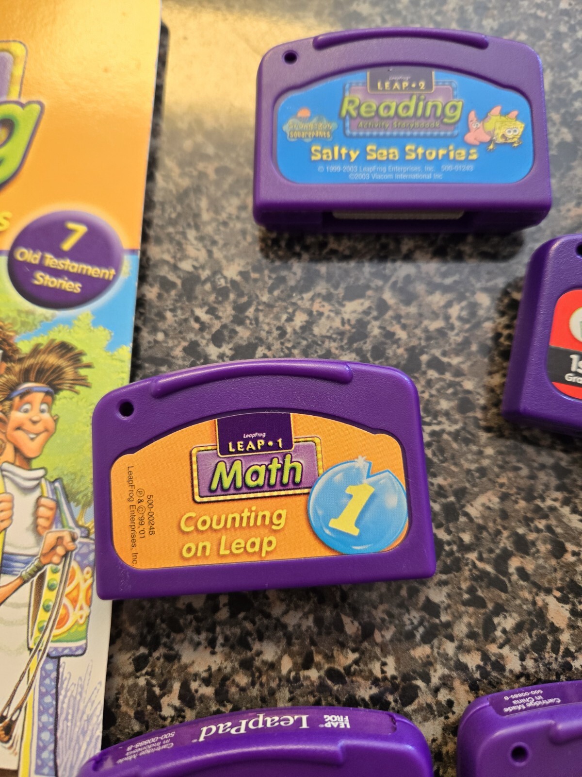 Leapfrog Leap Pad Lot 1 Book 5 Cartridges