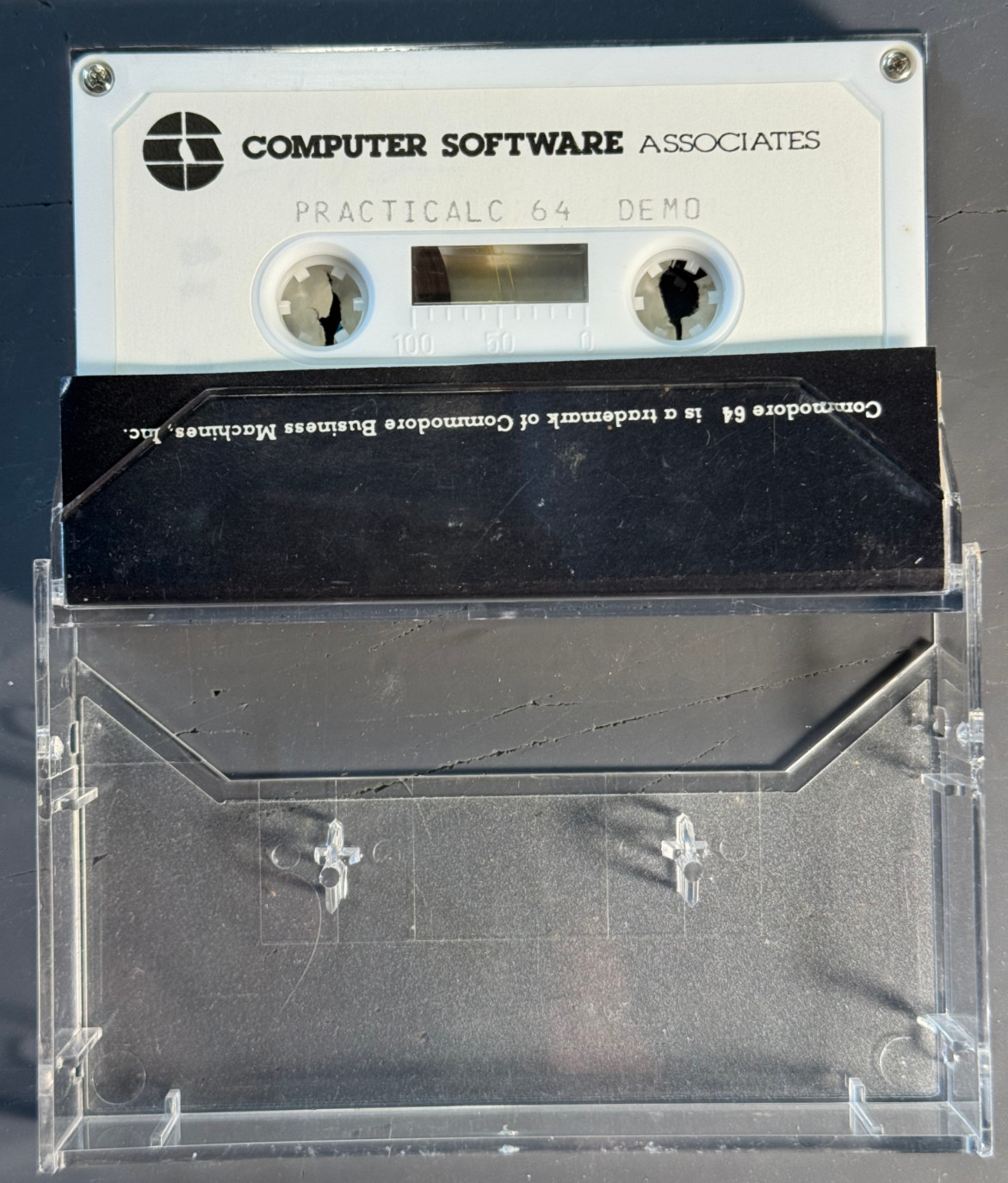 (G+) PractiCalc 64 Demo v1.90 C64 Cassette CSA Promo Untested HTF / RARE