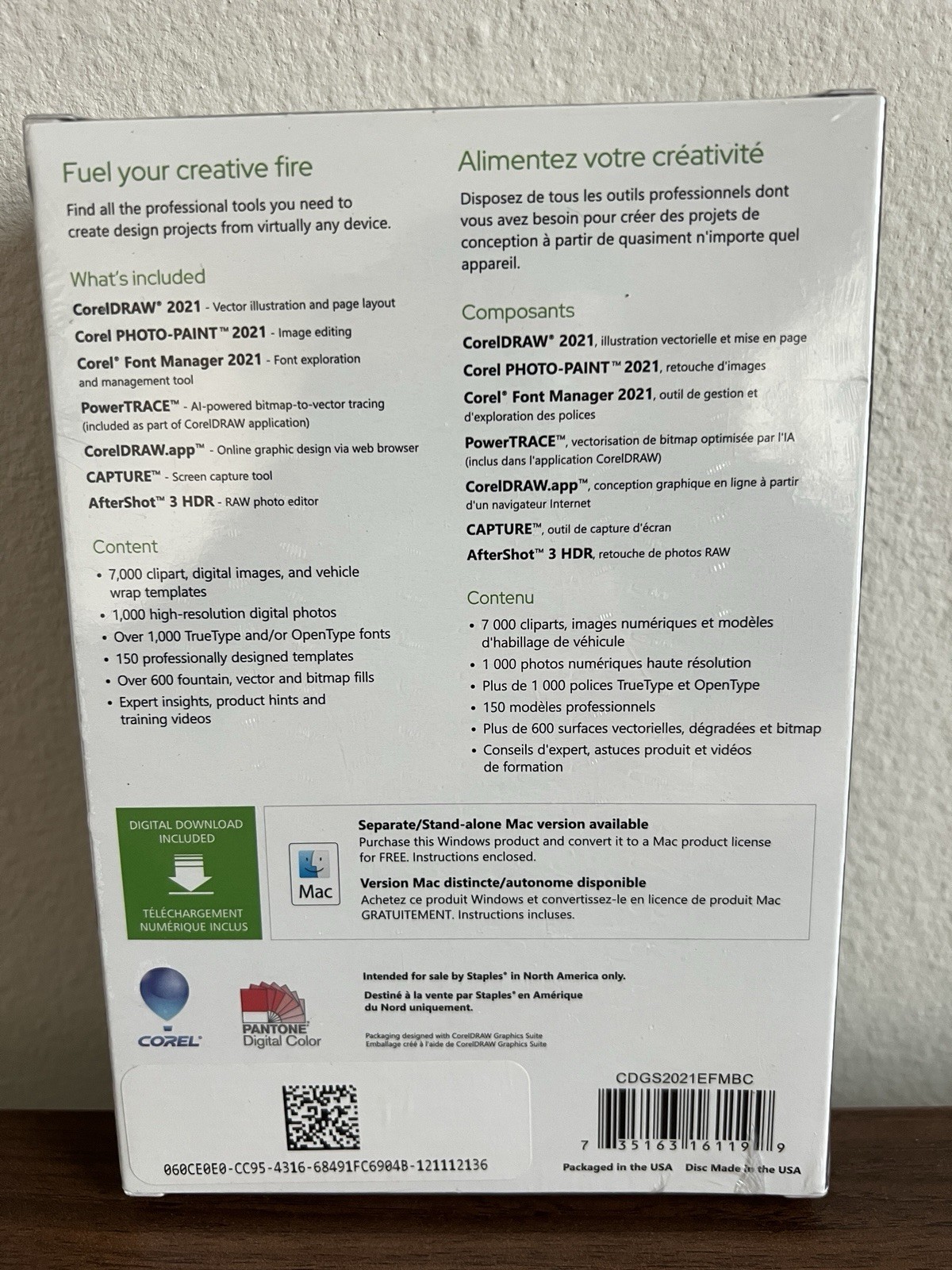 CorelDRAW Graphics Suite 2021 For Windows. Brand New & Factory Sealed!