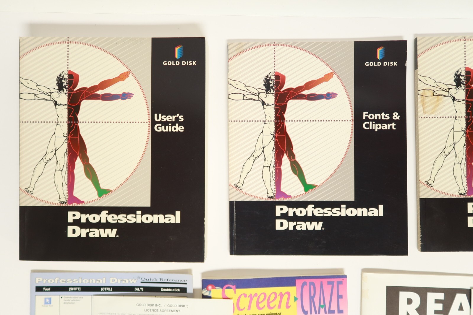 Professional Draw Gold Disk PC Vintage Computer Program Software 3.5″ Hard Disk