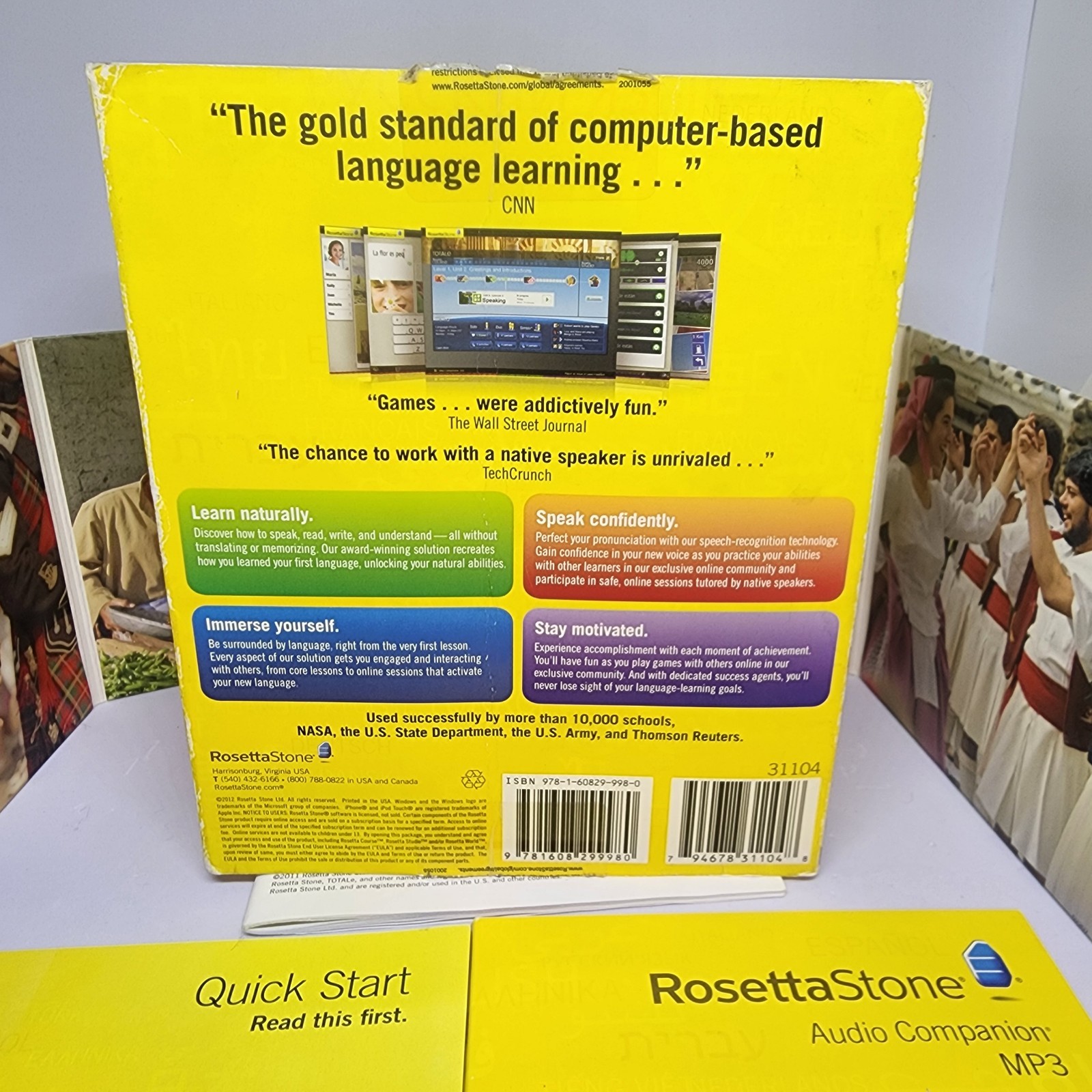 Rosetta Stone French Level 1-5 for PC, Mac Francais NO Headphones/Digital Code..