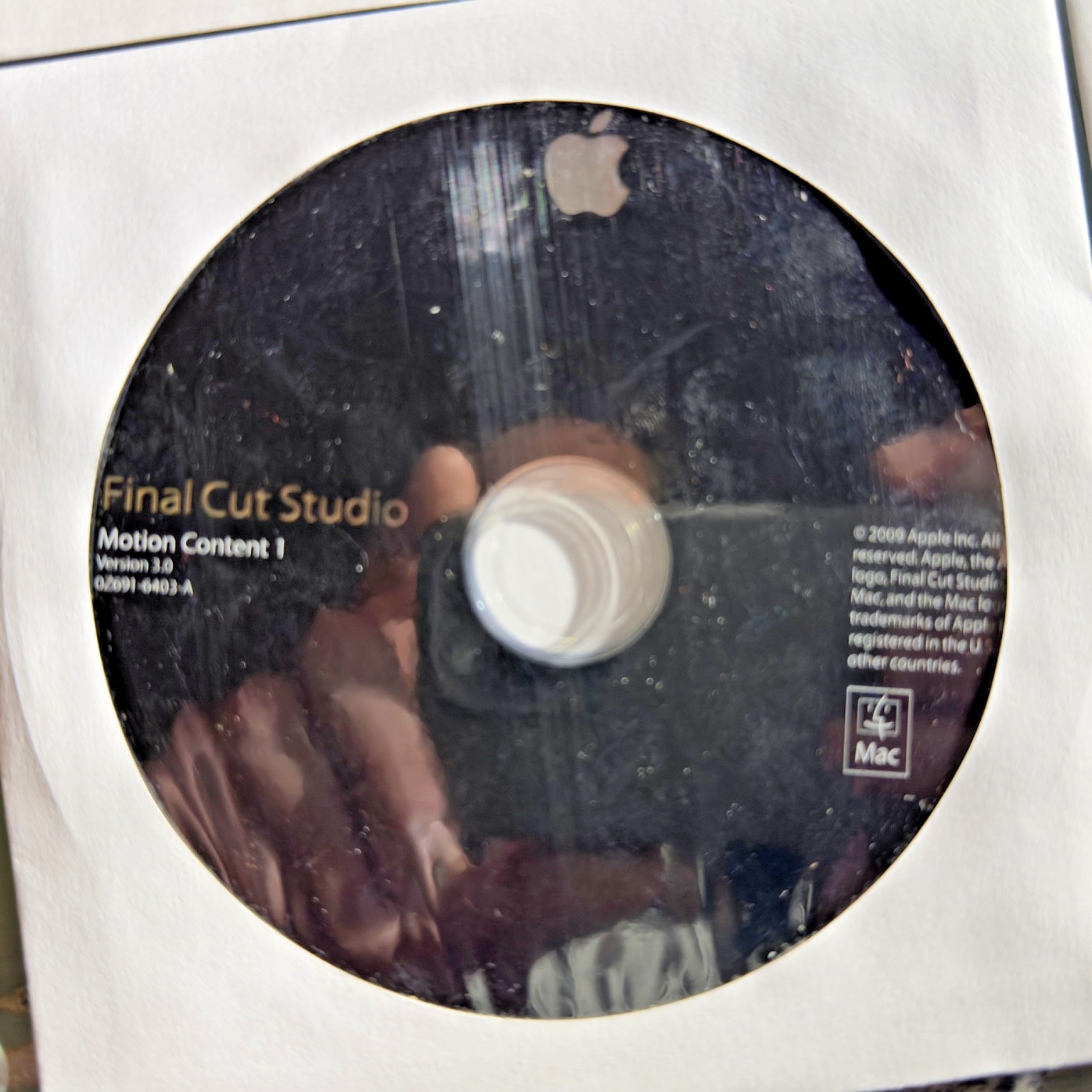 Apple Final Cut HD Studio Upgrade (Studio 3 Upgrade) MB643Z/A FCP Motion DVD SP
