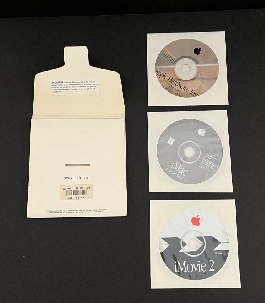 Vintage 2000 Apple iMac DV models Media CD 600-8319 Disc Computer Collectible