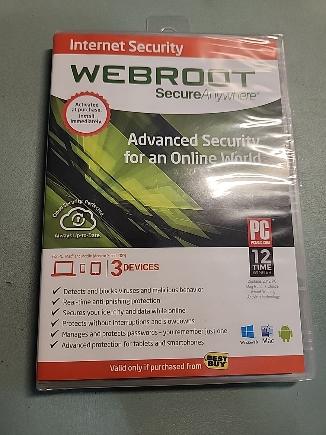 Webroot SecureAnywhere Internet Security – Full Version for Windows & Mac…