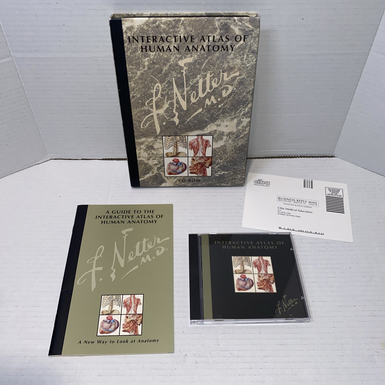 Interactive Atlas of Human Anatomy Frank Netter CD-ROM & Manual