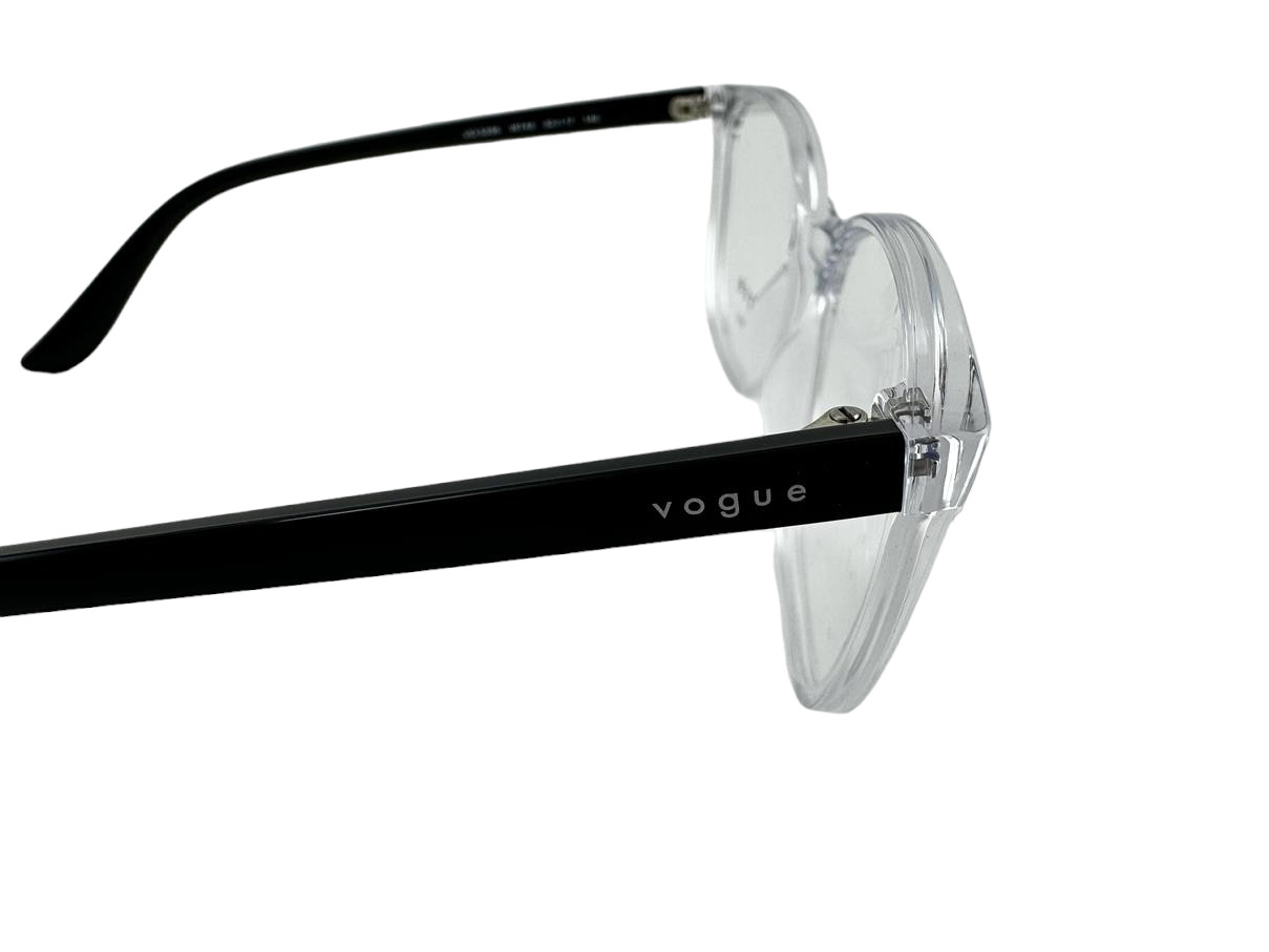 Vogue Eyewear NEW Transparent & Black Eyeglasses 52-17-140 Fashion Frames VO5356