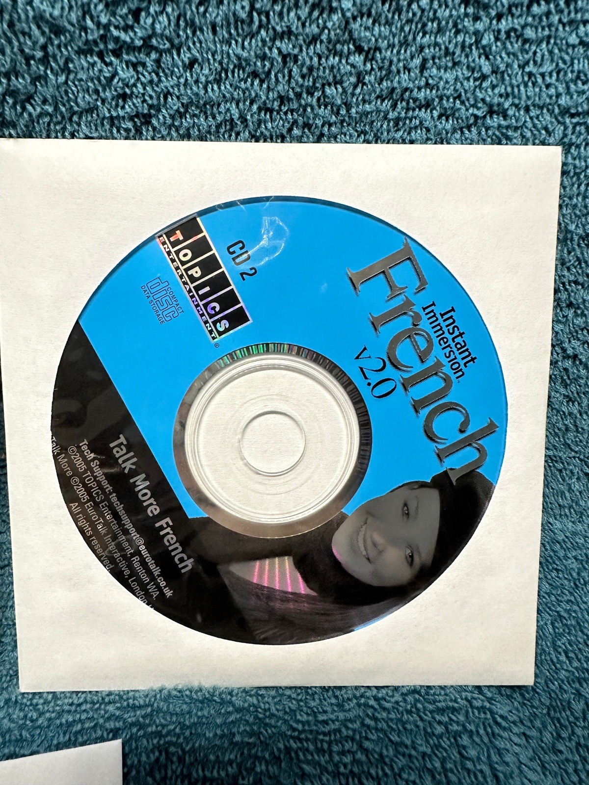 Instant Immersion French 2.0 TOPICS Entertainment Computer Software 3 CDs Used