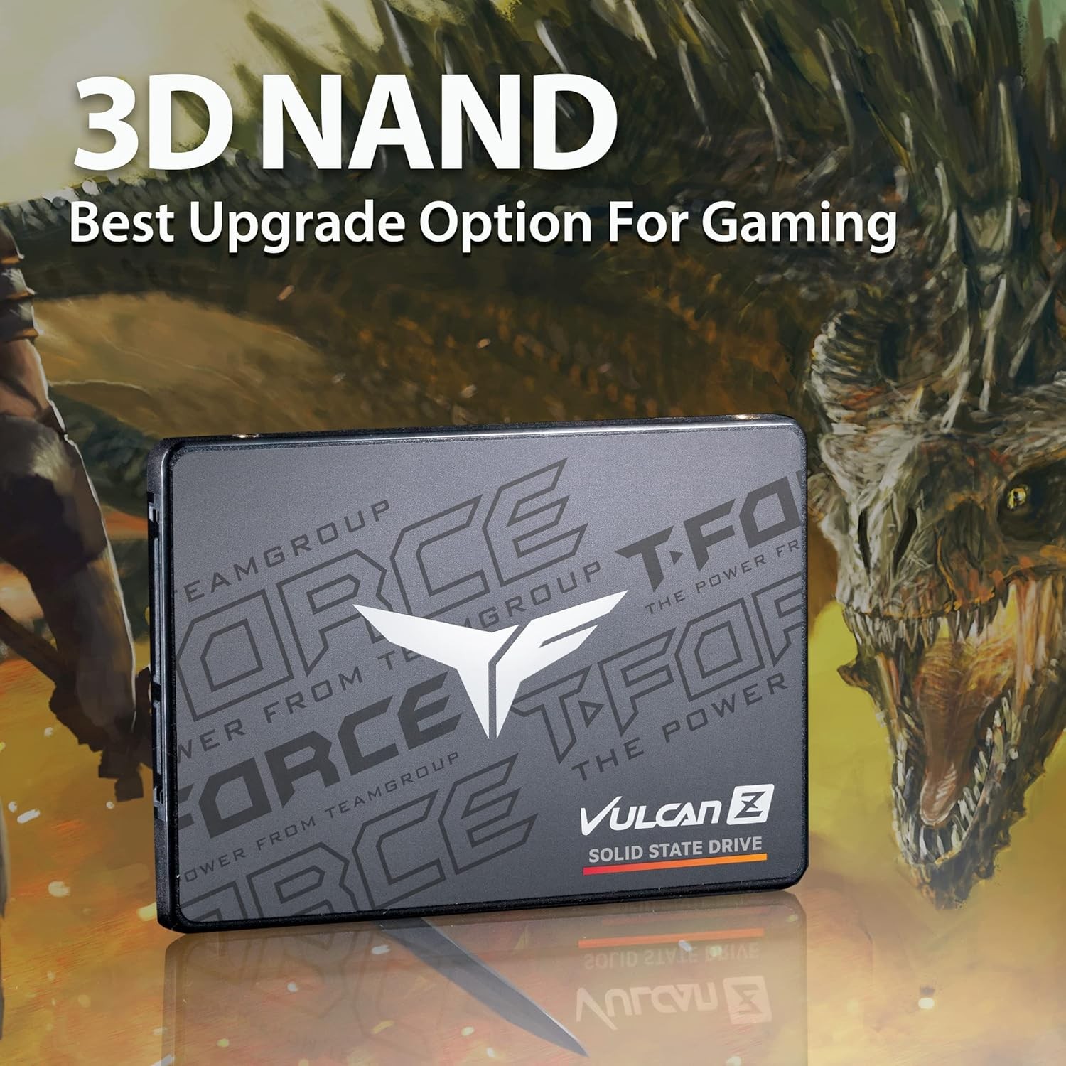 TEAMGROUP T-Force Vulcan Z 480GB SLC Cache 3D NAND TLC 2.5 Inch SATA III