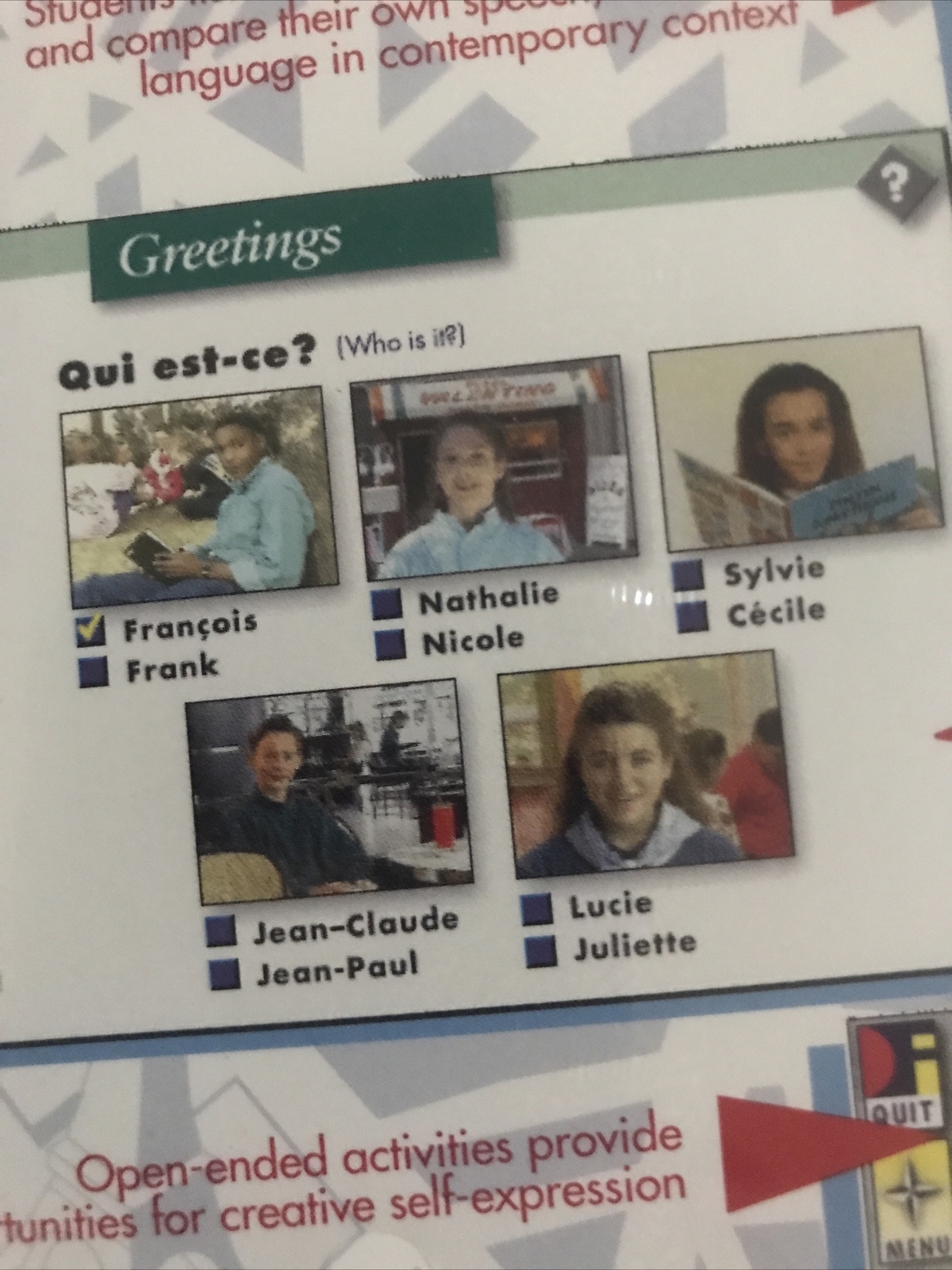 Discovering French Interactive Bleu Level B w/Teacher’s Guide CD ROM 1994