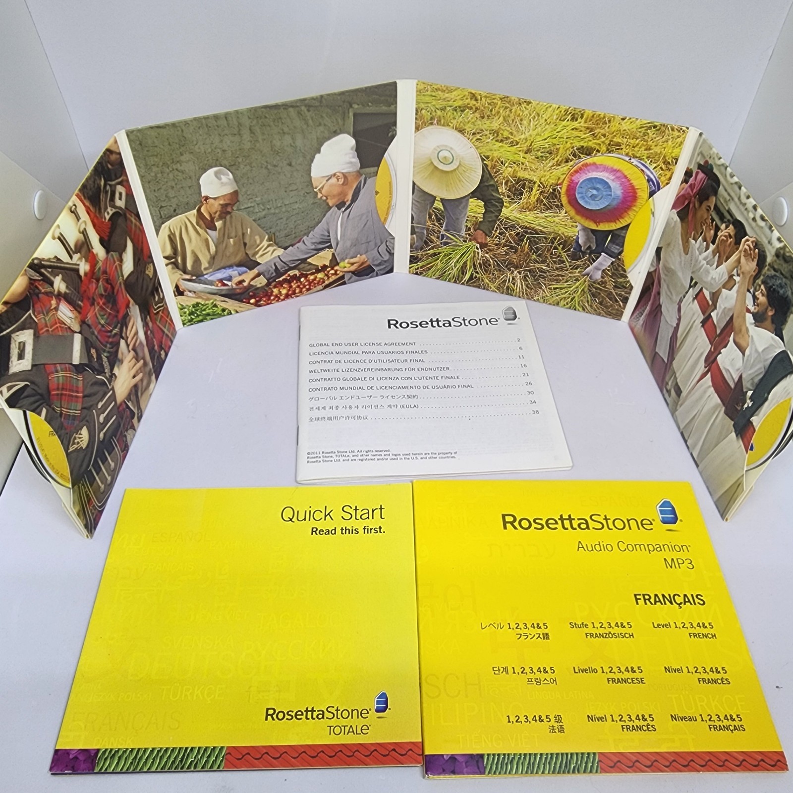 Rosetta Stone French Level 1-5 for PC, Mac Francais NO Headphones/Digital Code..