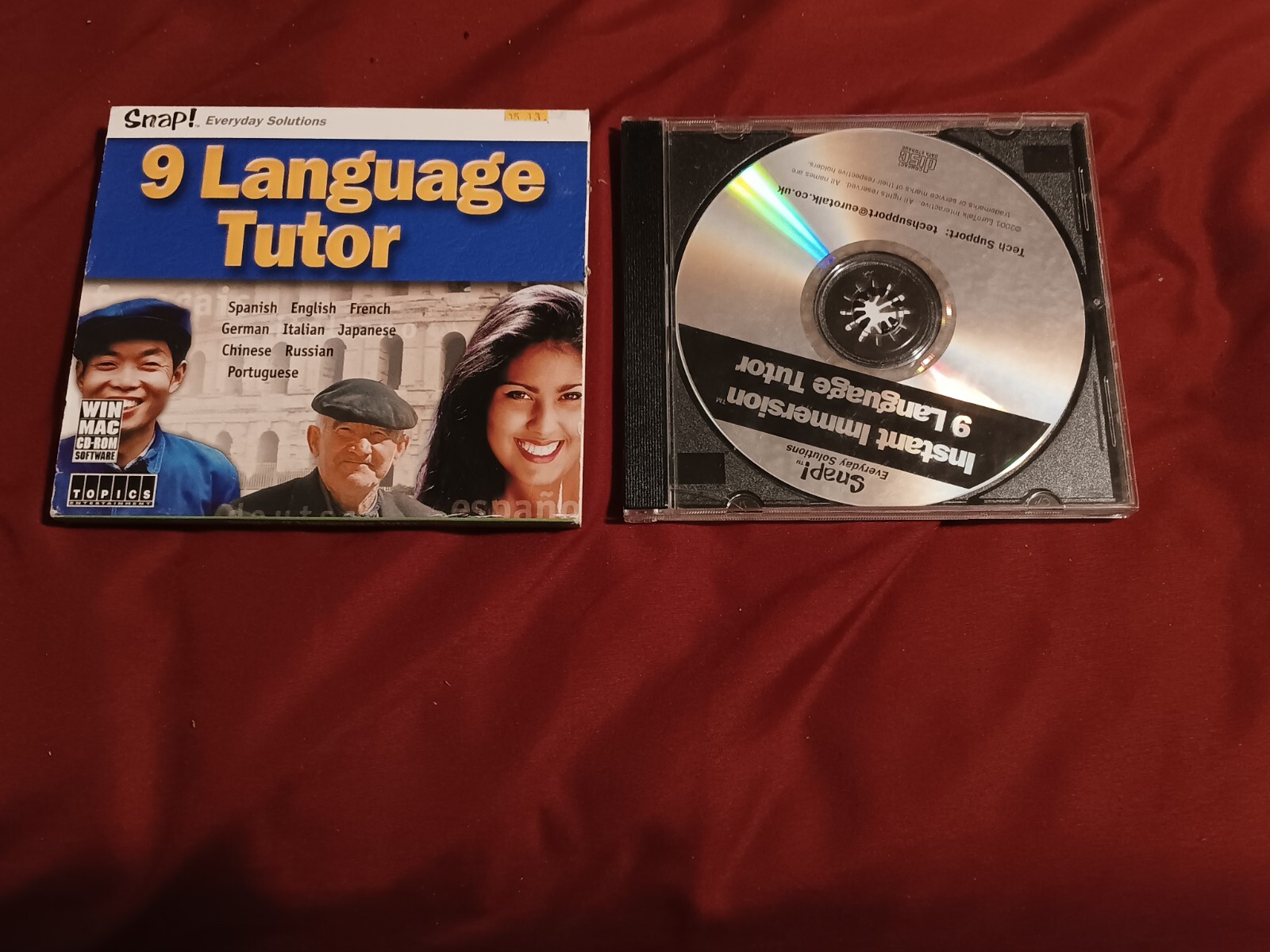 9 Language Tutor-WIN/MAC CD ROM -Snap!-2003 Very Good D 99