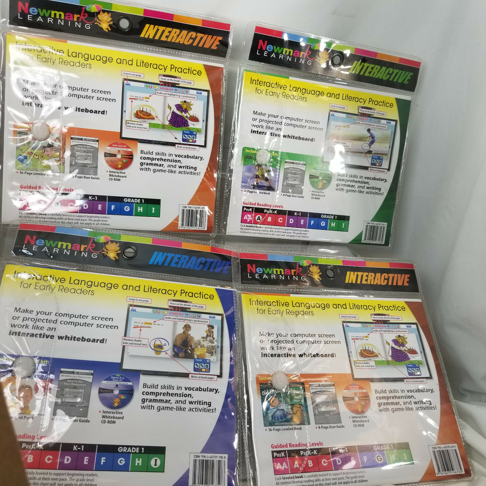 White Board Resources 4 CD Rom Guided Reading pre K to 1st Lessons HOME SCHOOL