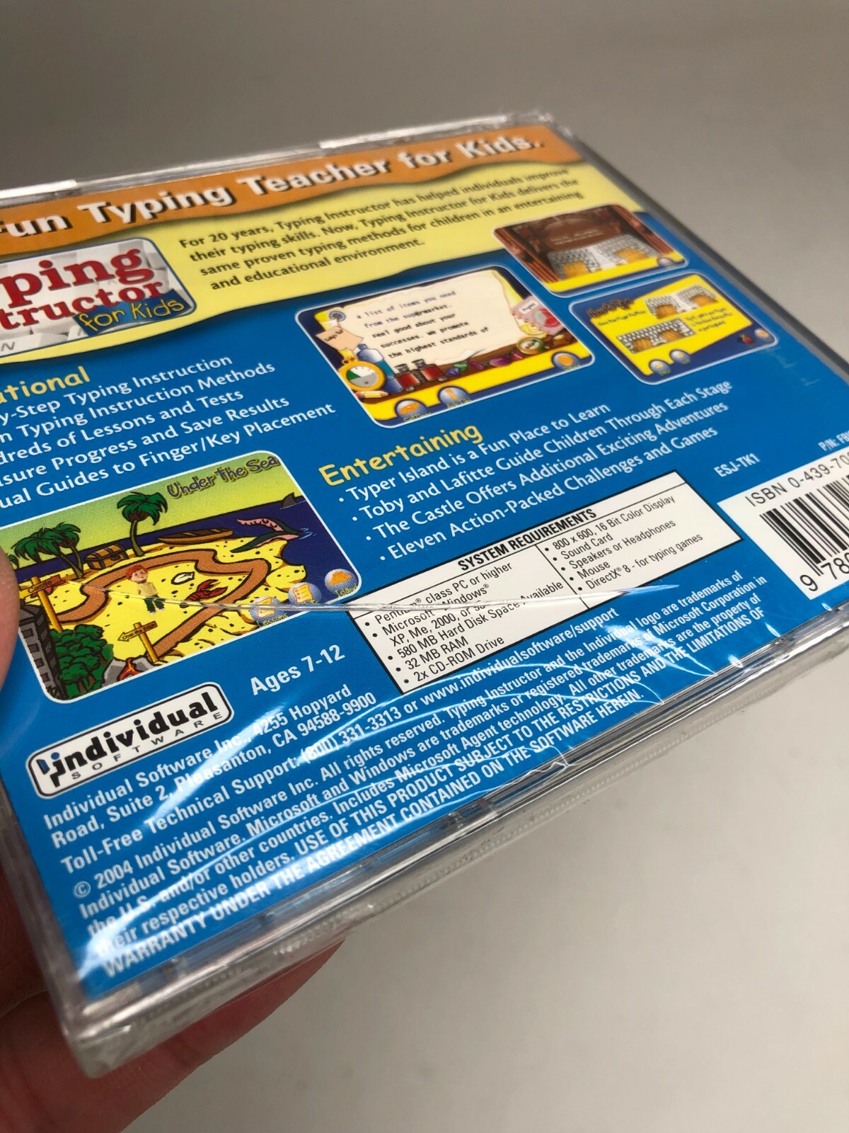 Typing Instructor For Kids CD Scholastic – NEW *CASE HAS A CRACK* Individual