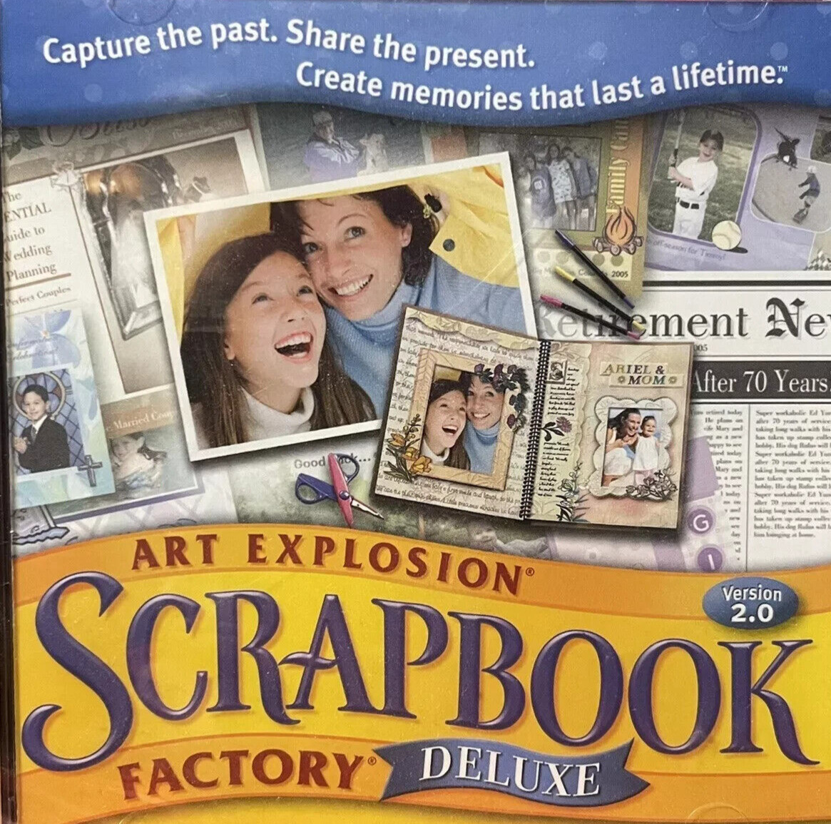 Nova Development Art Explosion Scrapbook Factory Deluxe 2.0 2 CD Windows #N30