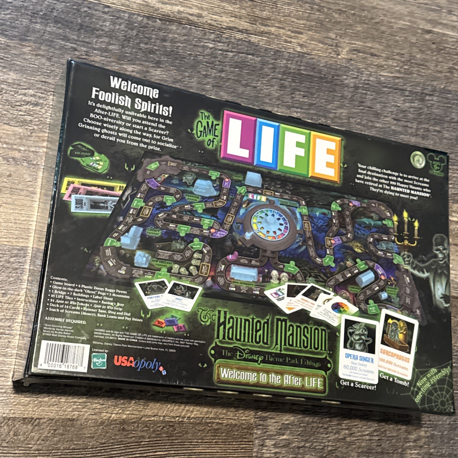New Sealed Disney Theme Parks Exclusive The Game of Life Haunted Mansion Edition