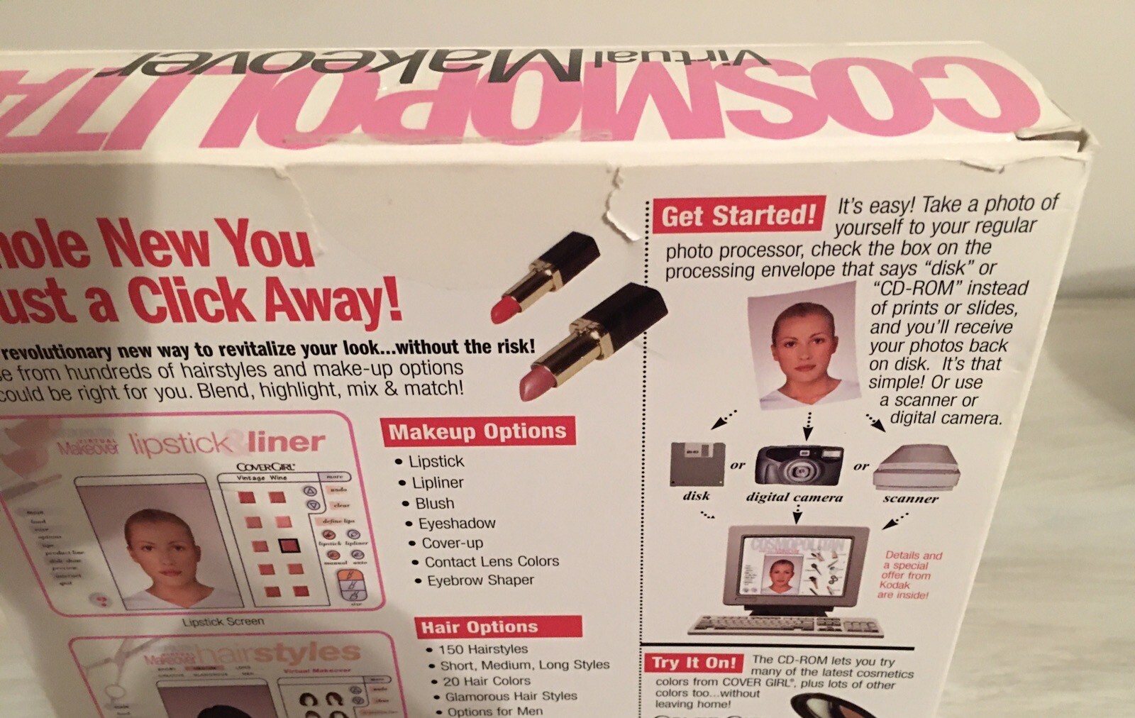 1997 Cosmopolitan Virtual Makeover & 1998 Style Pack 1 CD Set by SegaSoft