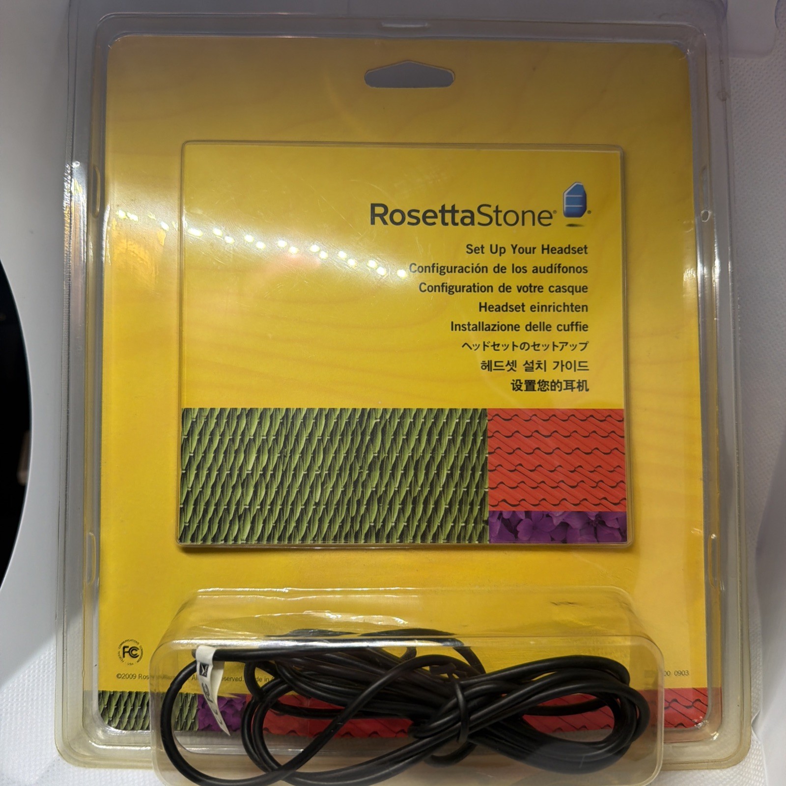 Rosetta Stone Headset Microphone USB For Language Learning Software New Sealed!