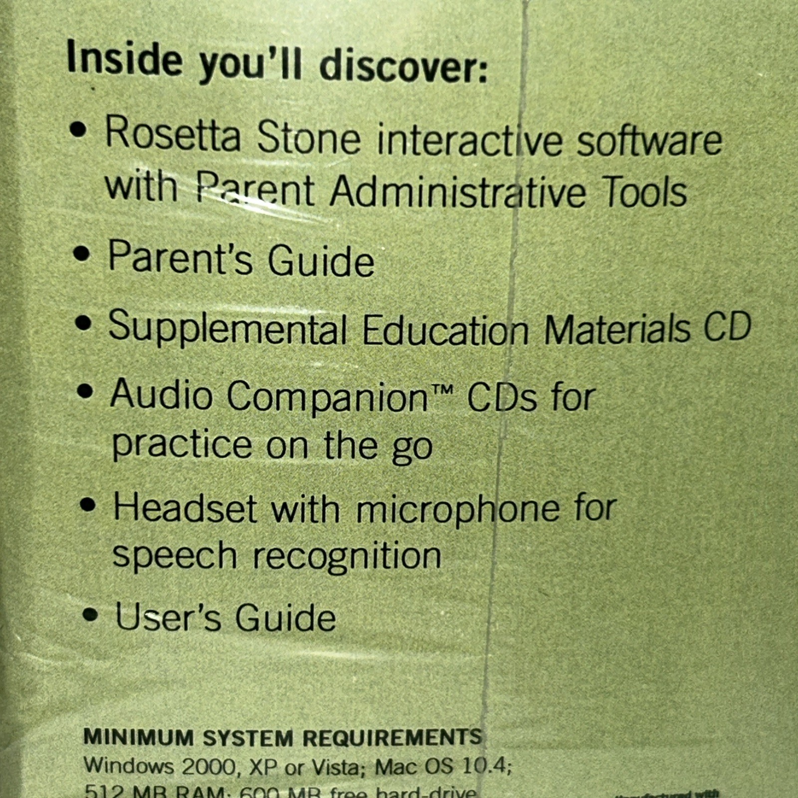 Rosetta Stone Homeschool German Level 1 including Audio Companion