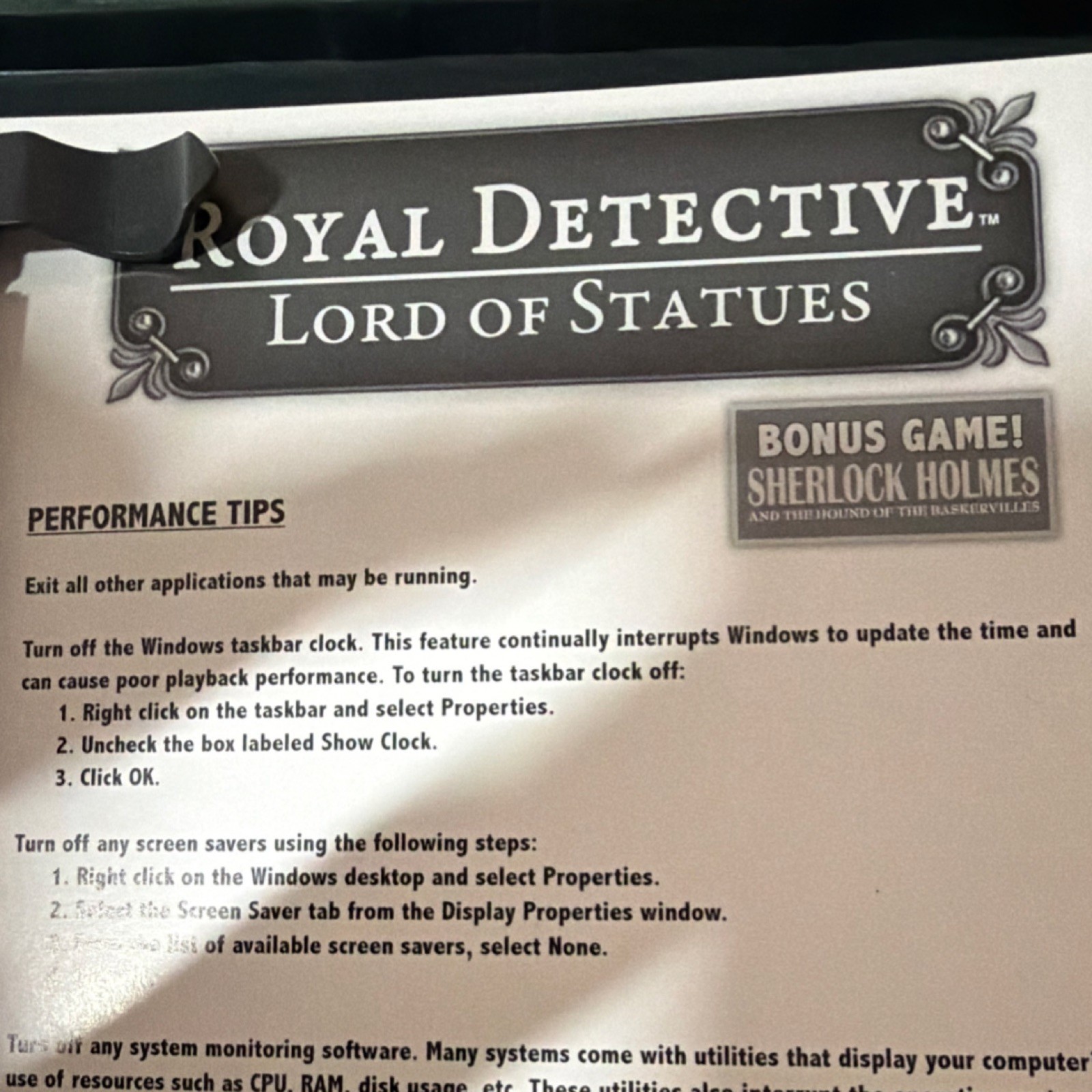Activision Royal Detective Lord of Statues PC DVD-ROM Windows English 33441010US