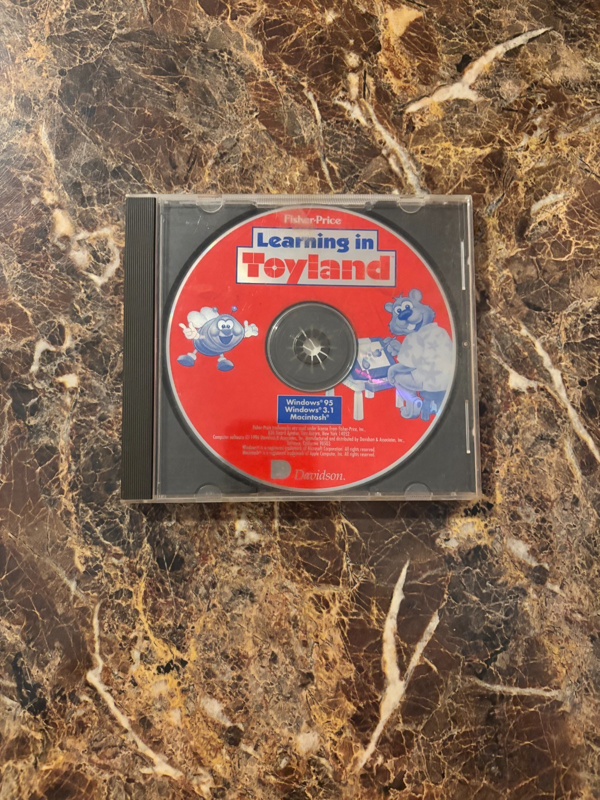 Fisher-Price: Learning in Toyland PC/Mac CD-ROM (1996) – Disc & Case Only