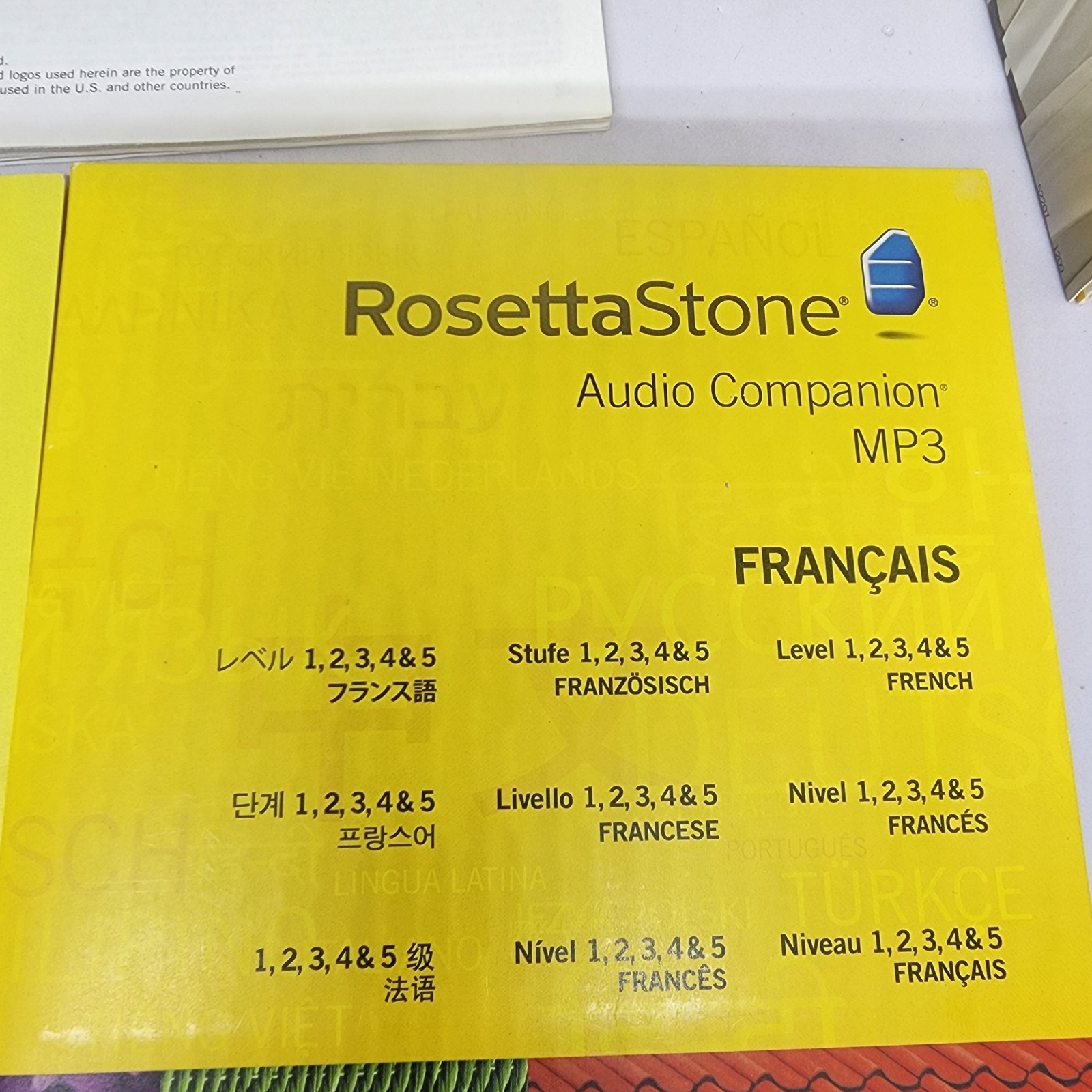 Rosetta Stone French Level 1-5 for PC, Mac Francais NO Headphones/Digital Code..