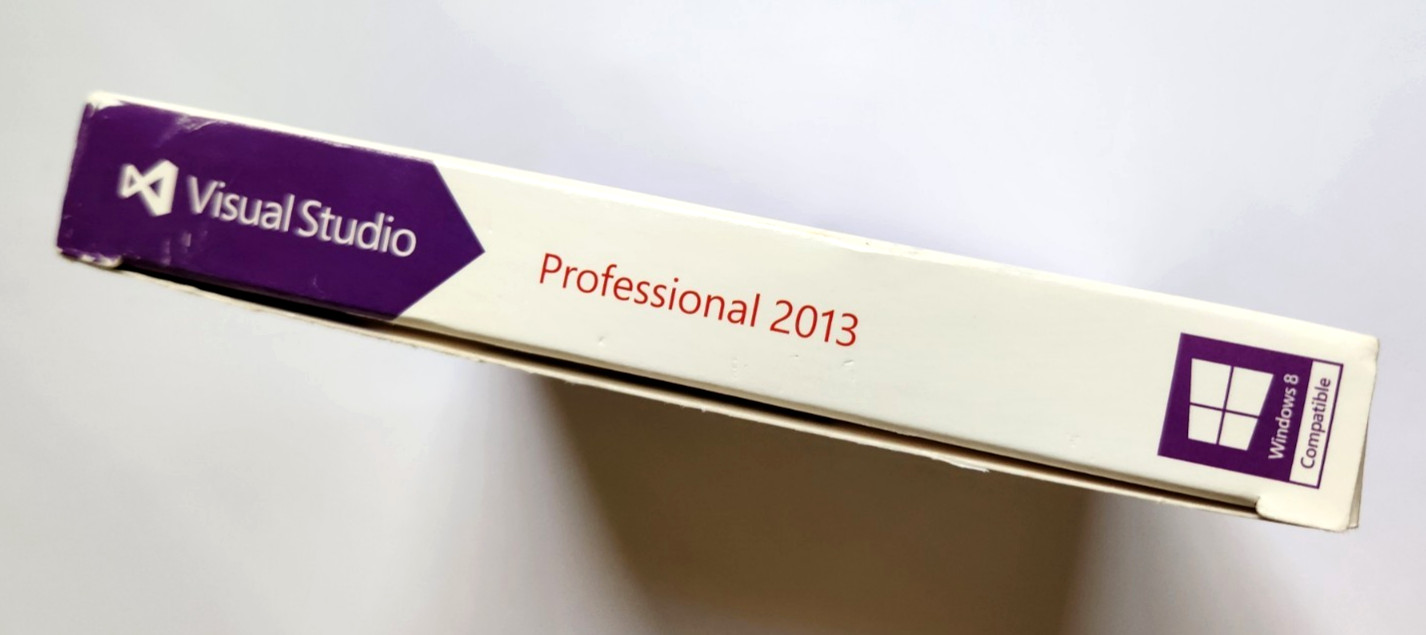 Microsoft Visual Studio 2013 Professional With Product Key Original Box